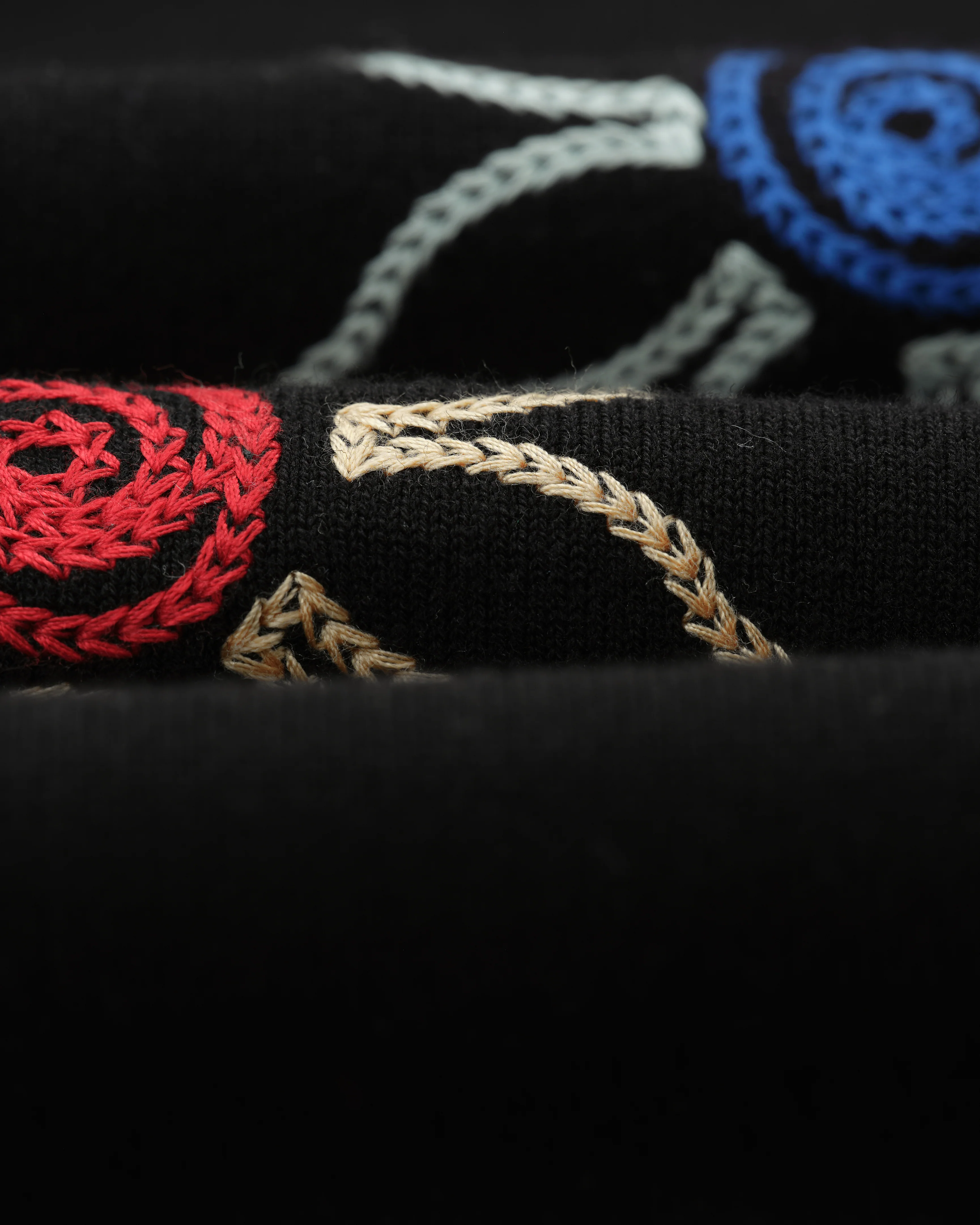 Tellaro - Black Embroidered Knitted Cotton Polo - Image 13