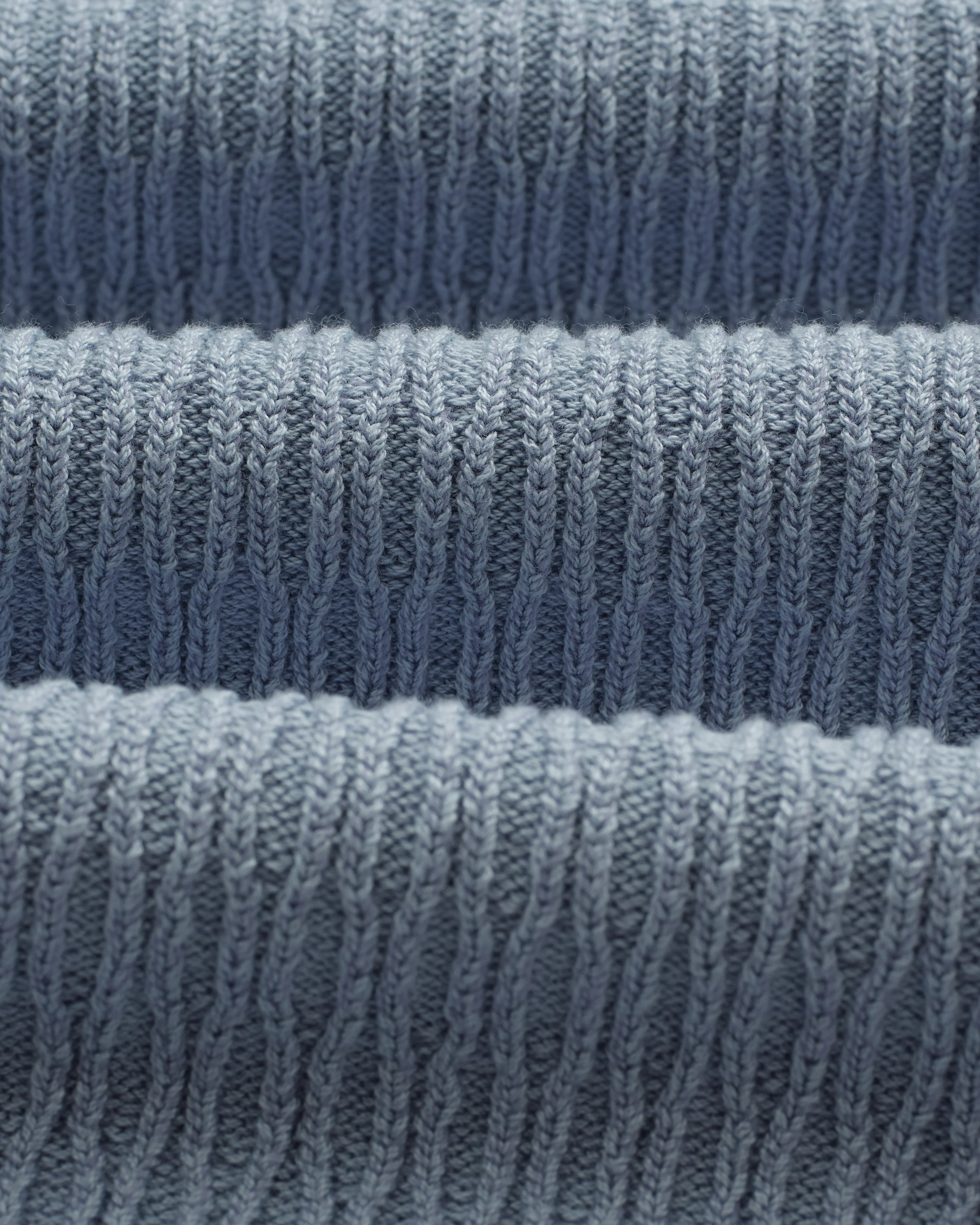 Tellaro - Blue Honeycomb Knitted Cotton Polo Shirt - Image 10