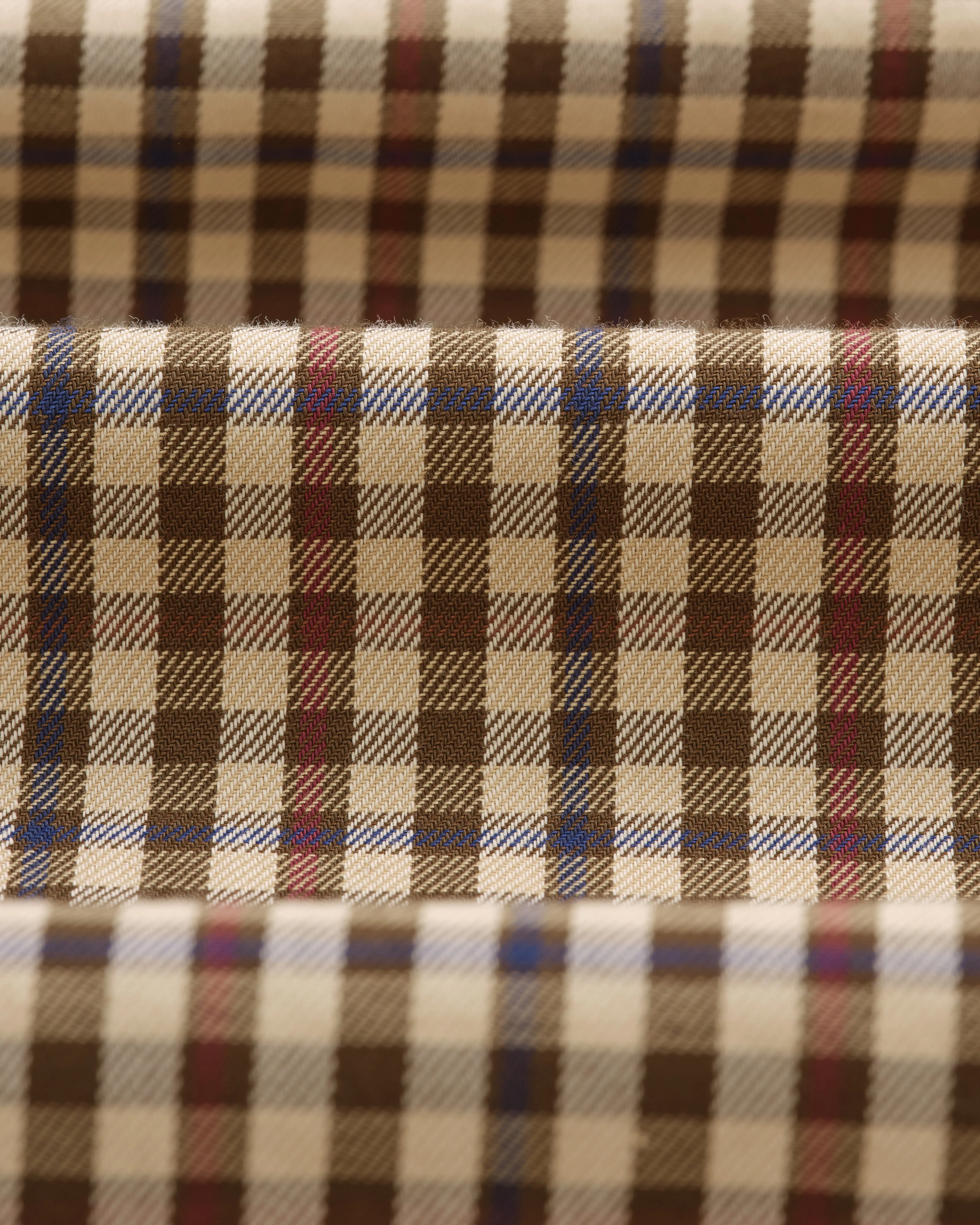 Trin - Beige Check Cotton Shirt - Image 8