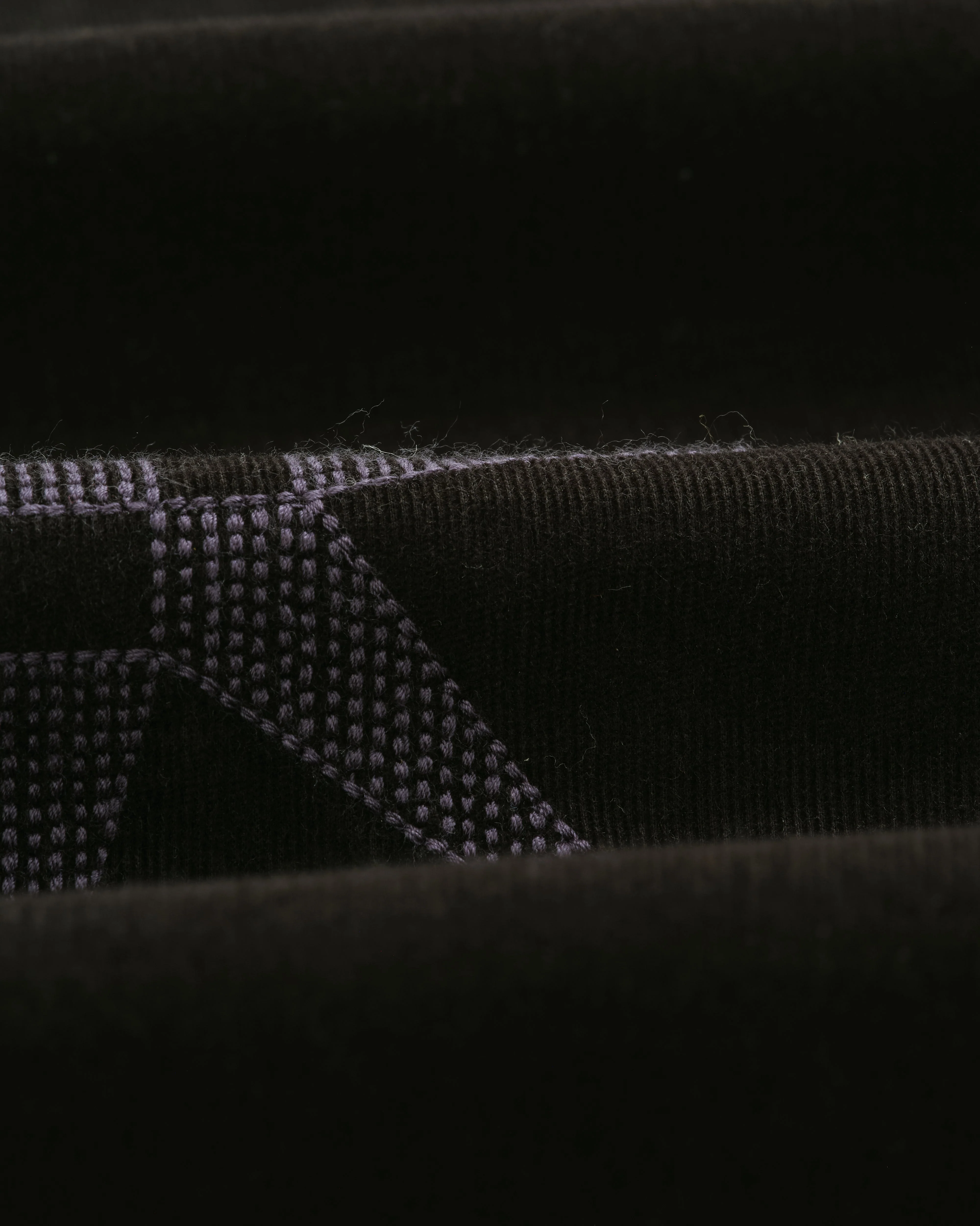 Trin - Black Geometrical Embroidered Corduroy Shirt - Image 10