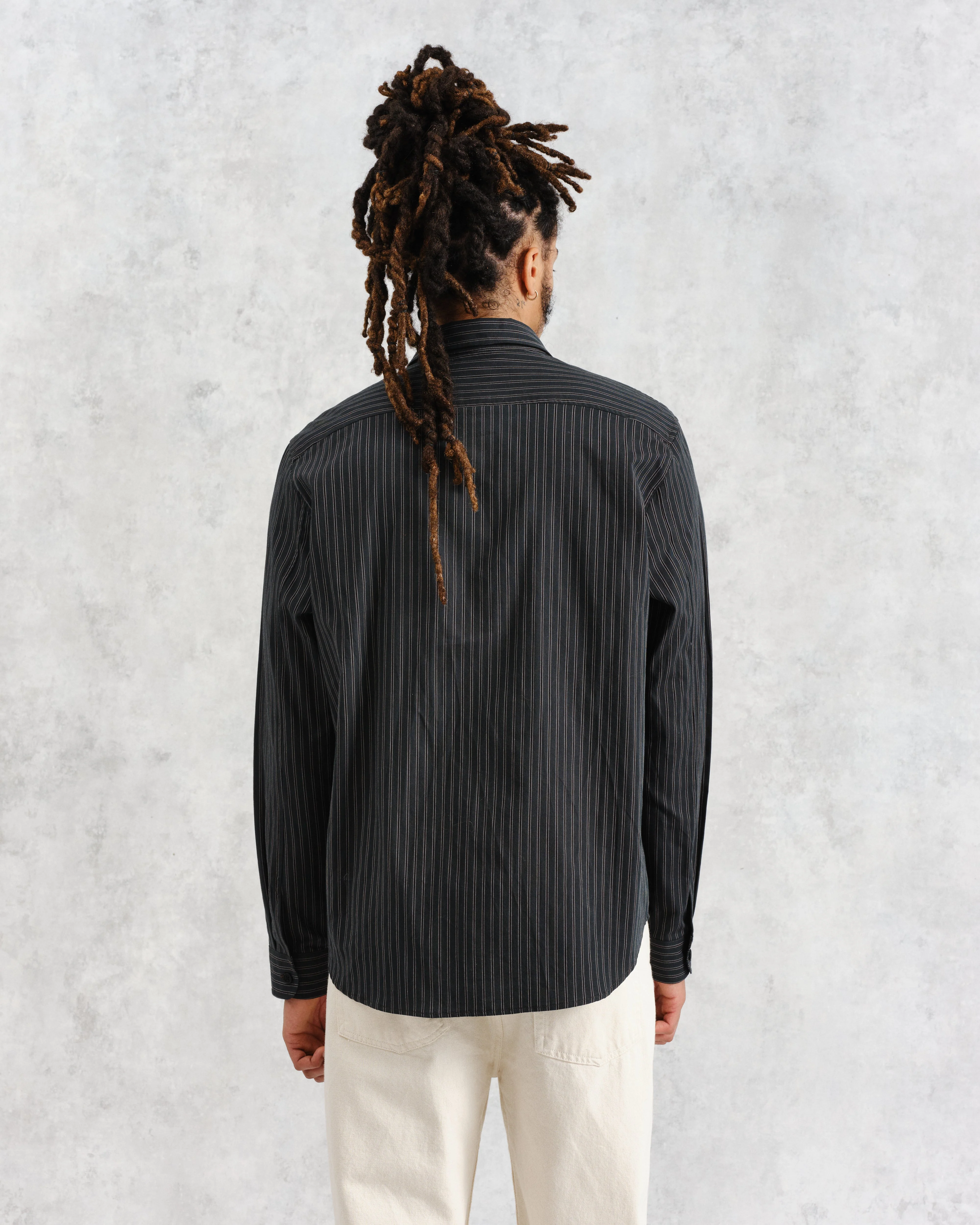 Trin - Green Striped Cotton Shirt - Image 6