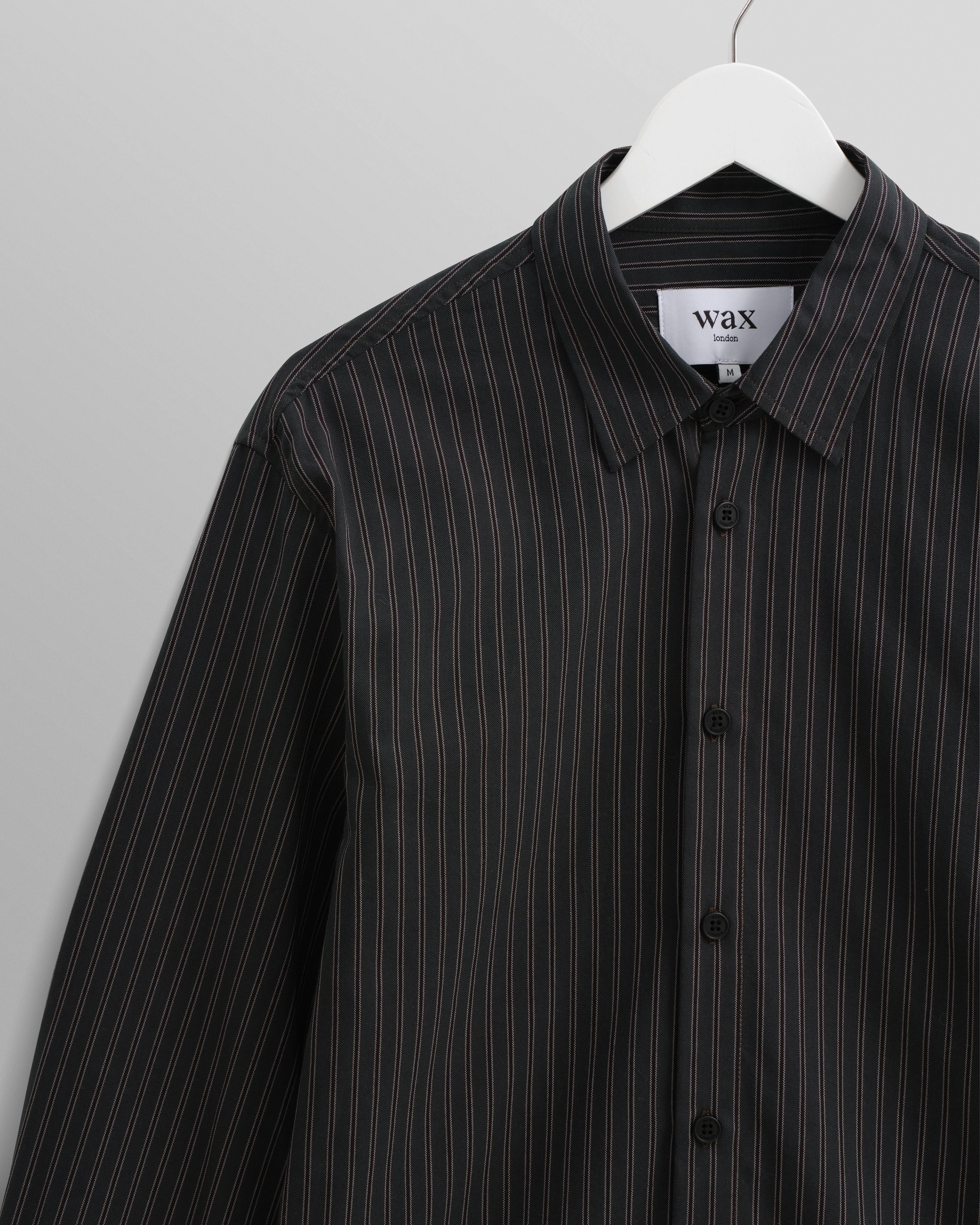 Trin - Green Striped Cotton Shirt - Image 7