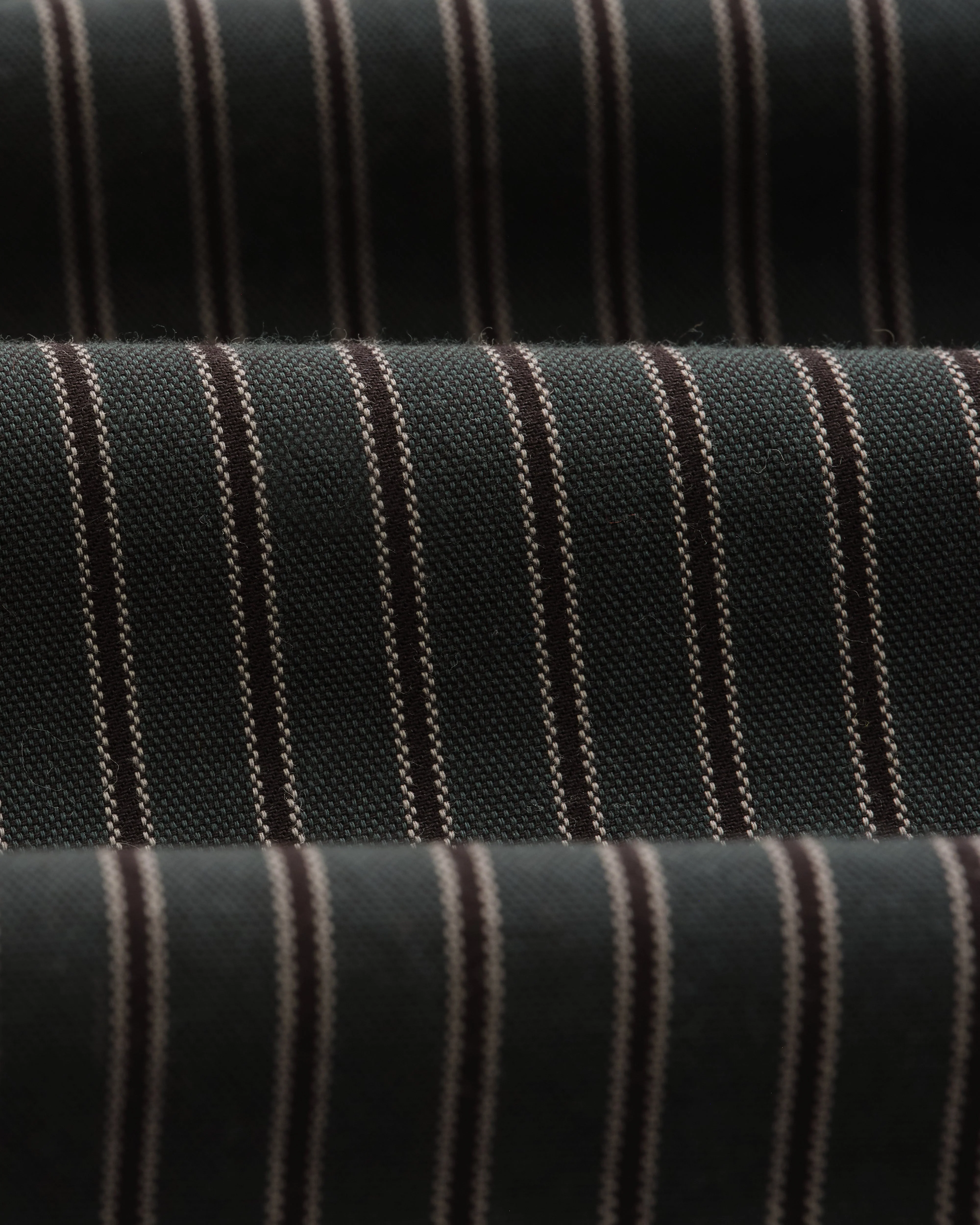 Trin - Green Striped Cotton Shirt - Image 9