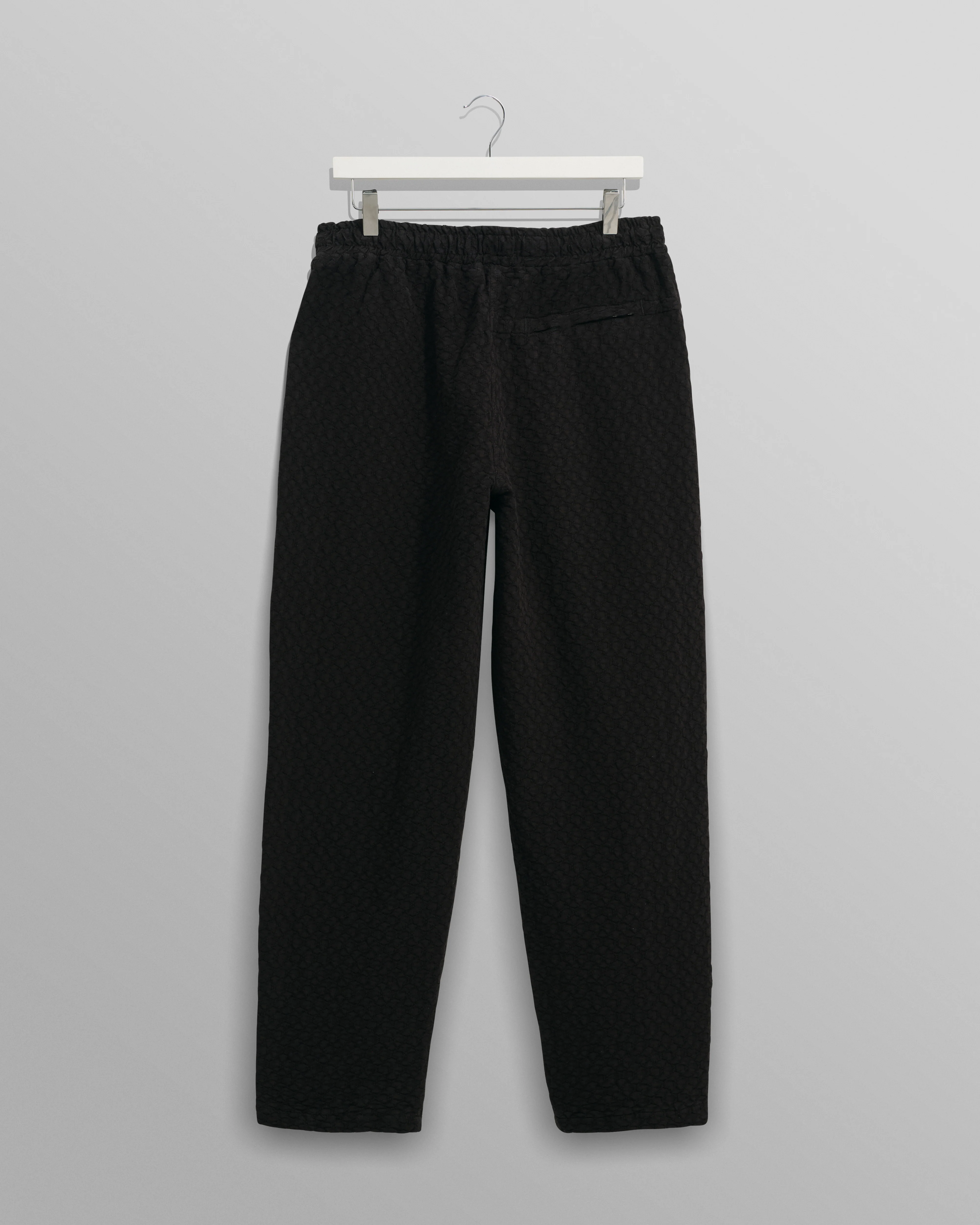 Tyne - Black Floral Diamond Cotton Trousers - Image 10