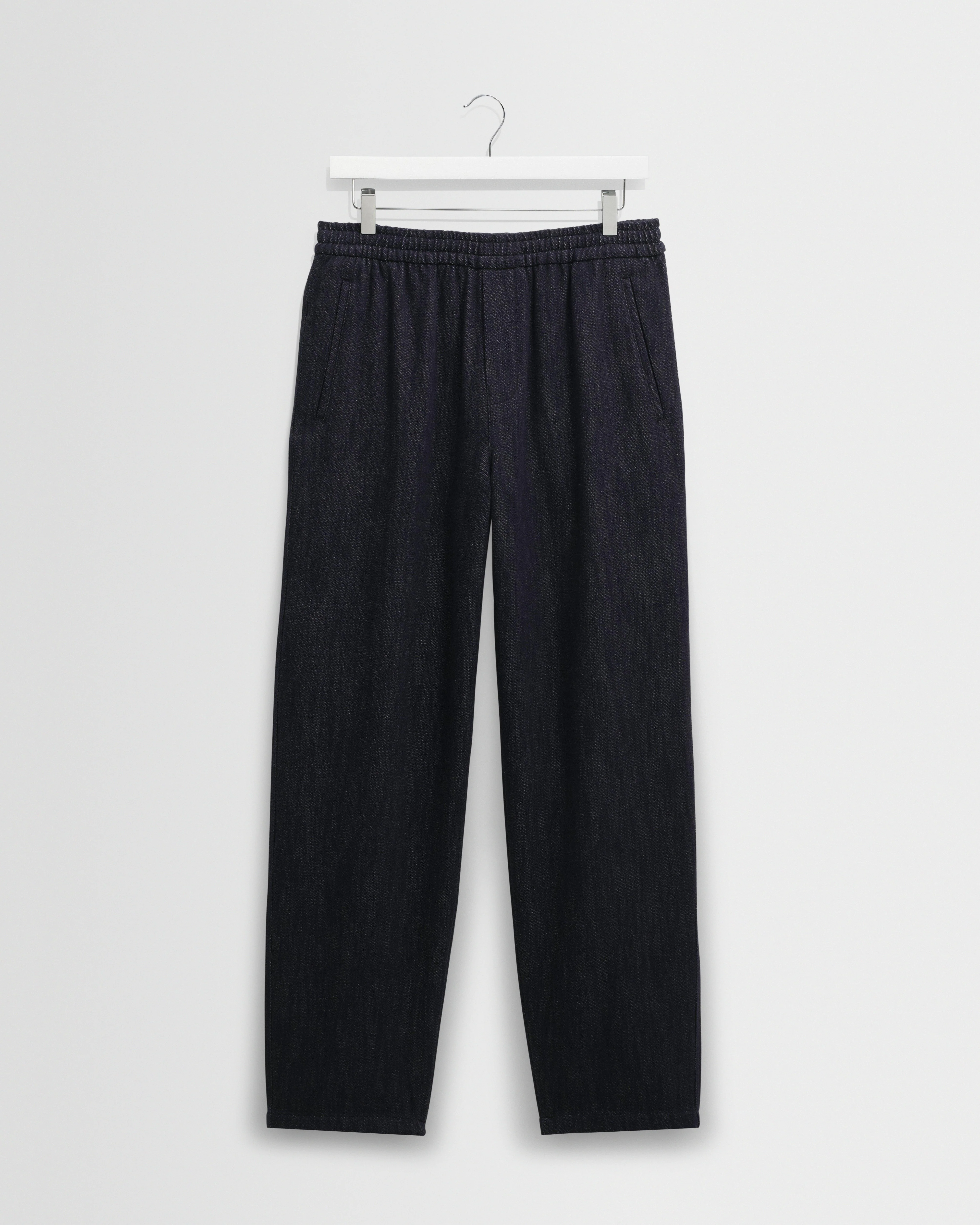 Tyne - Navy Wool-Blend Trousers