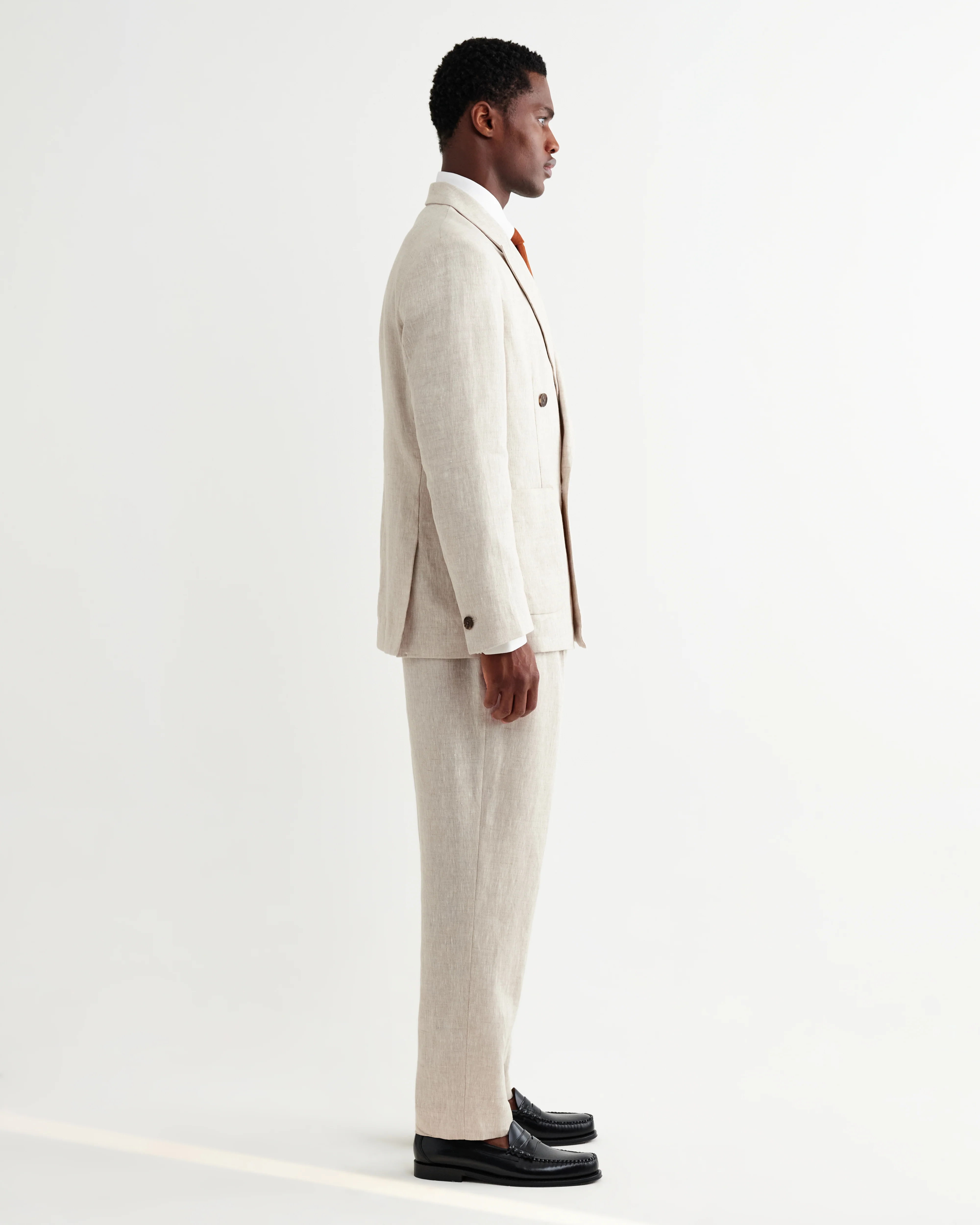 Vigo - Natural Linen Double-Breasted Blazer - Image 6