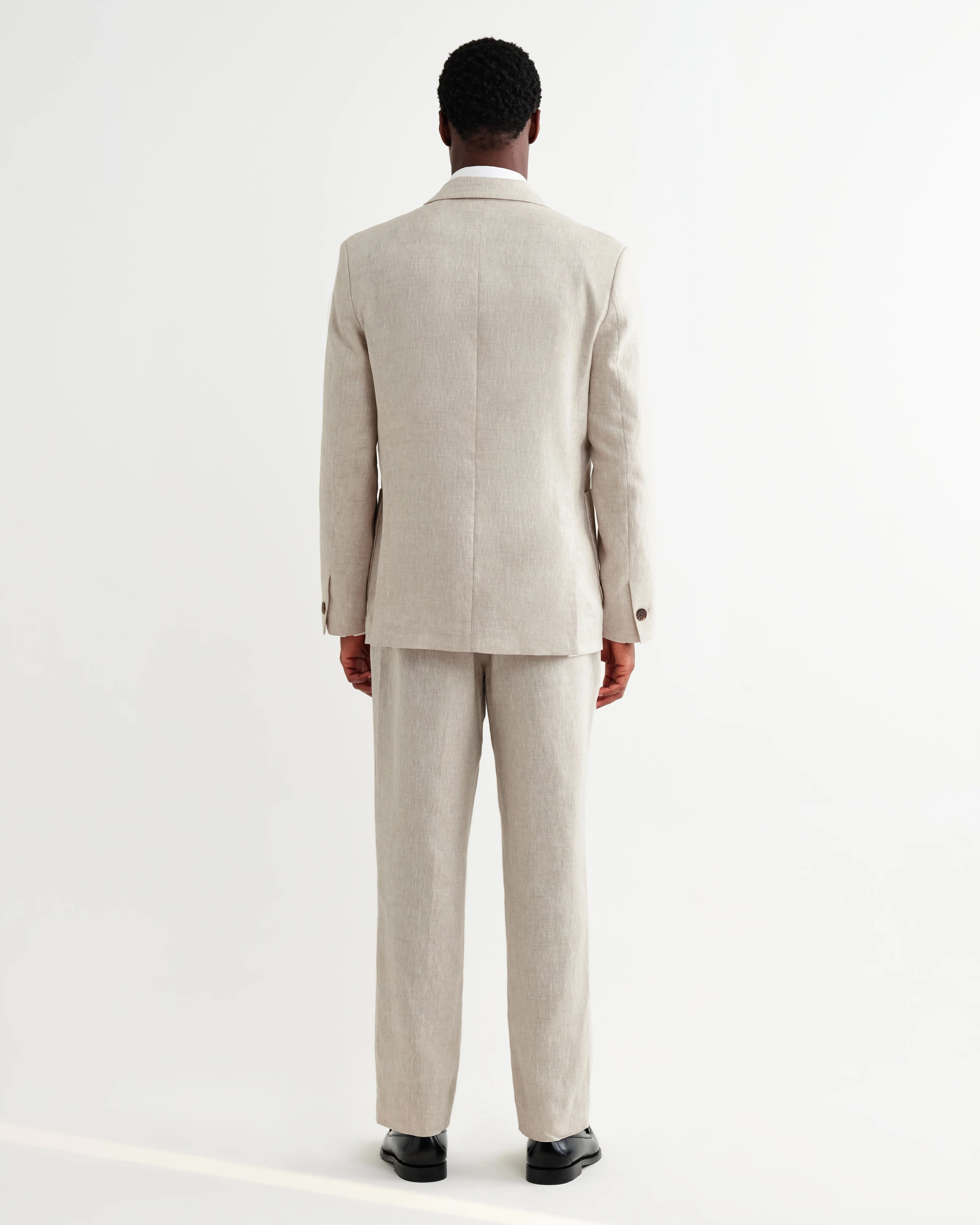 Vigo - Natural Linen Double-Breasted Blazer - Image 7