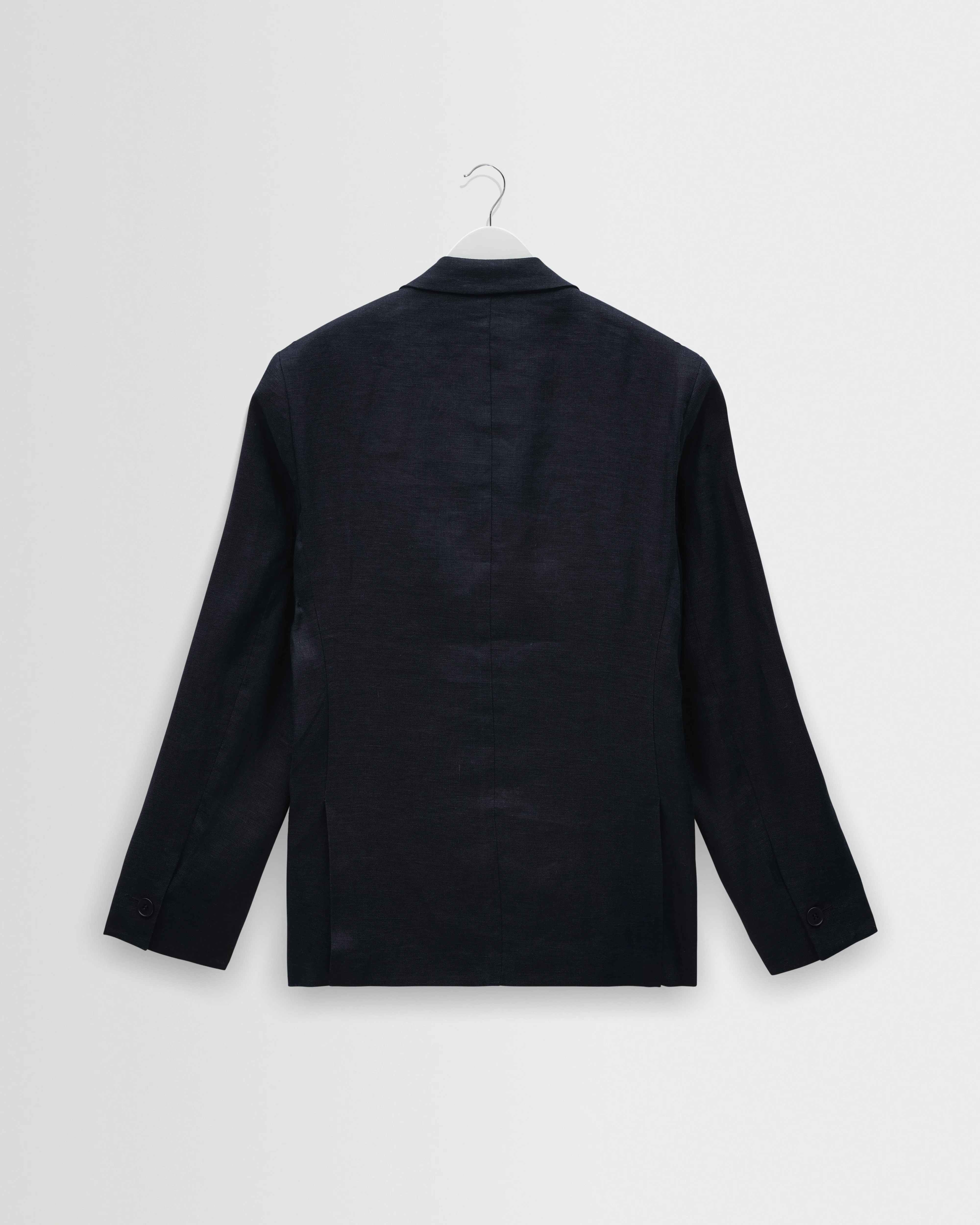 Vigo - Navy Linen Double-Breasted Blazer - Image 11