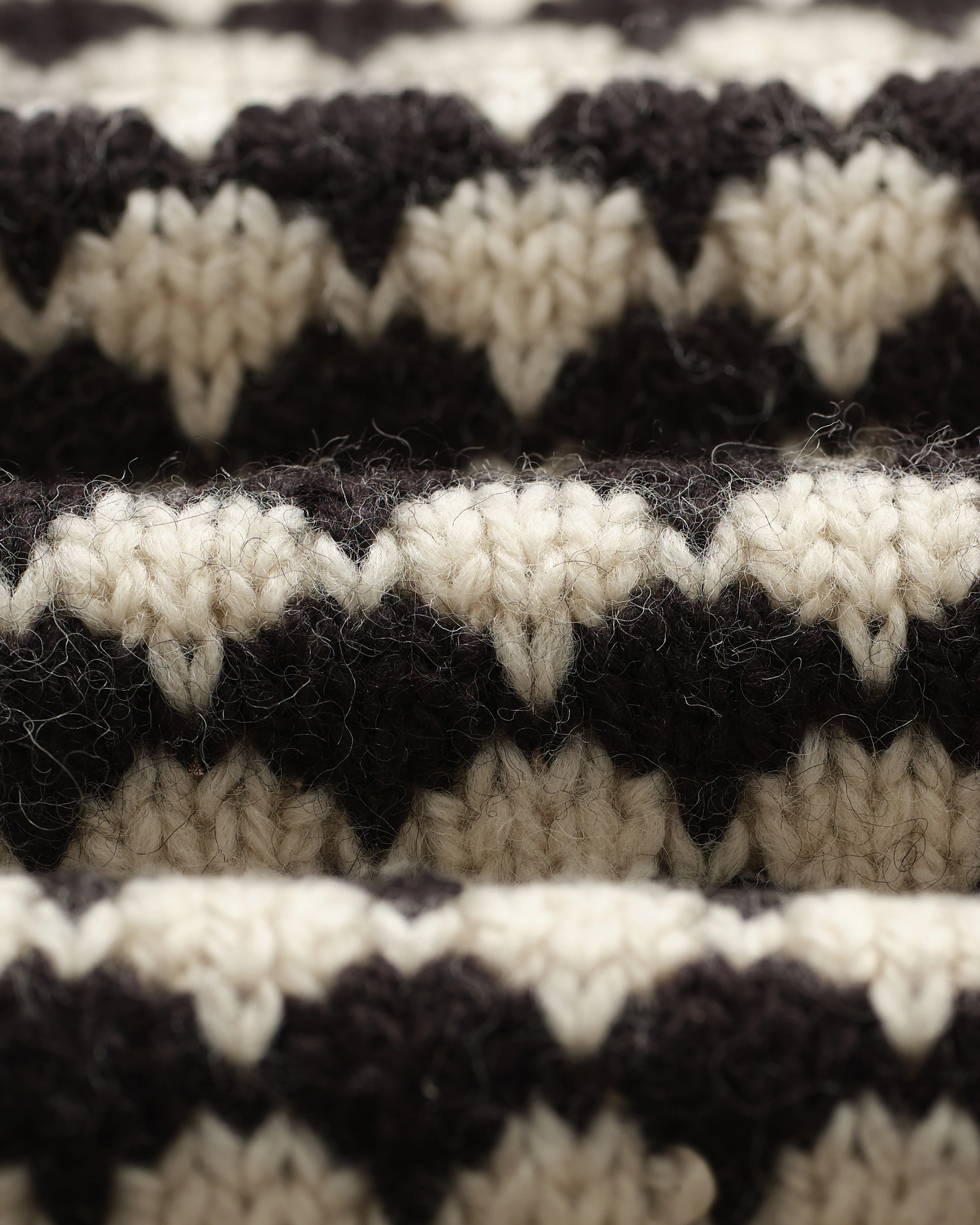 Walker - Black And Ecru Bubble Knit Cardigan - Image 9