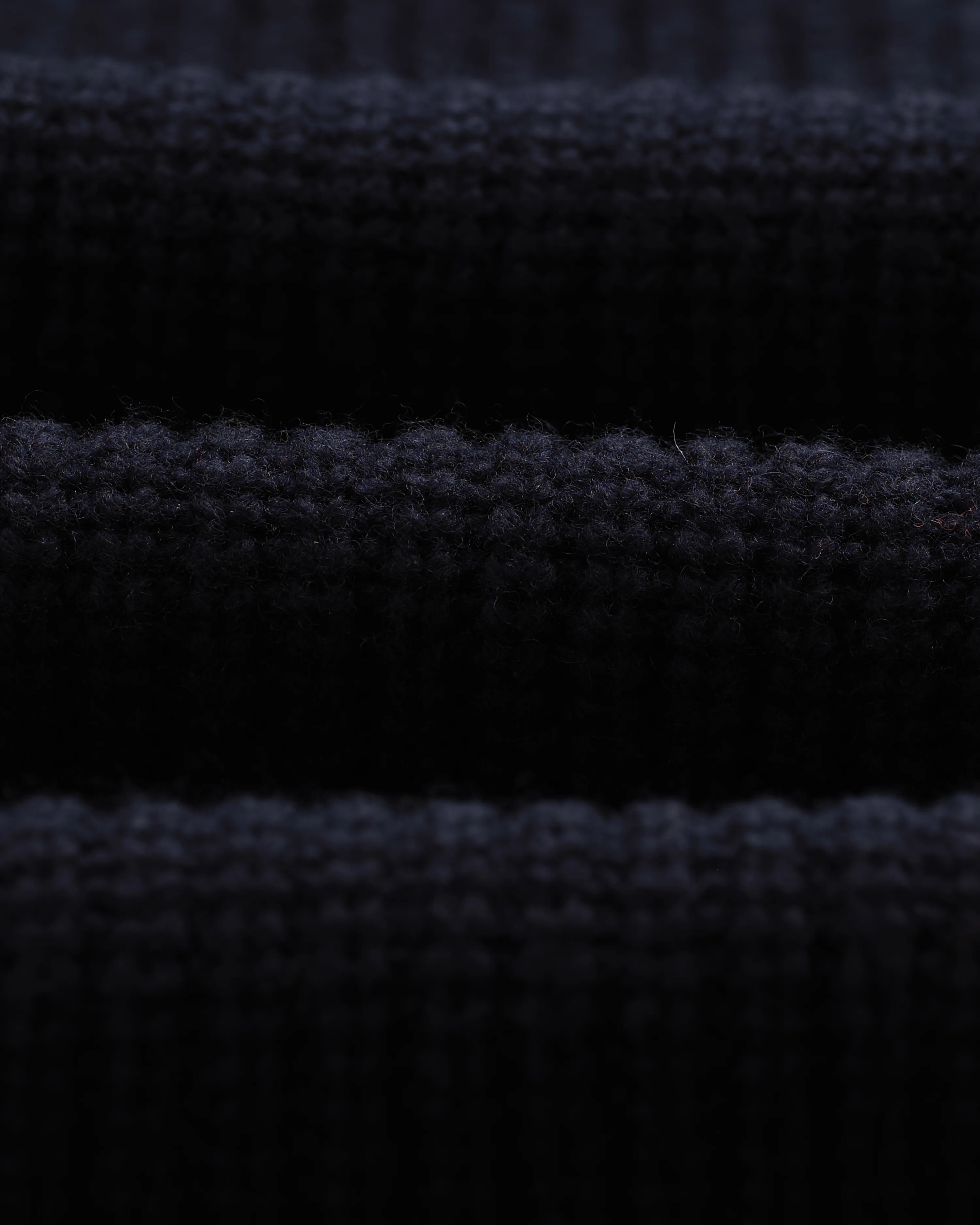 Walker - Navy Rib Stitch Knit Cardigan - Image 9