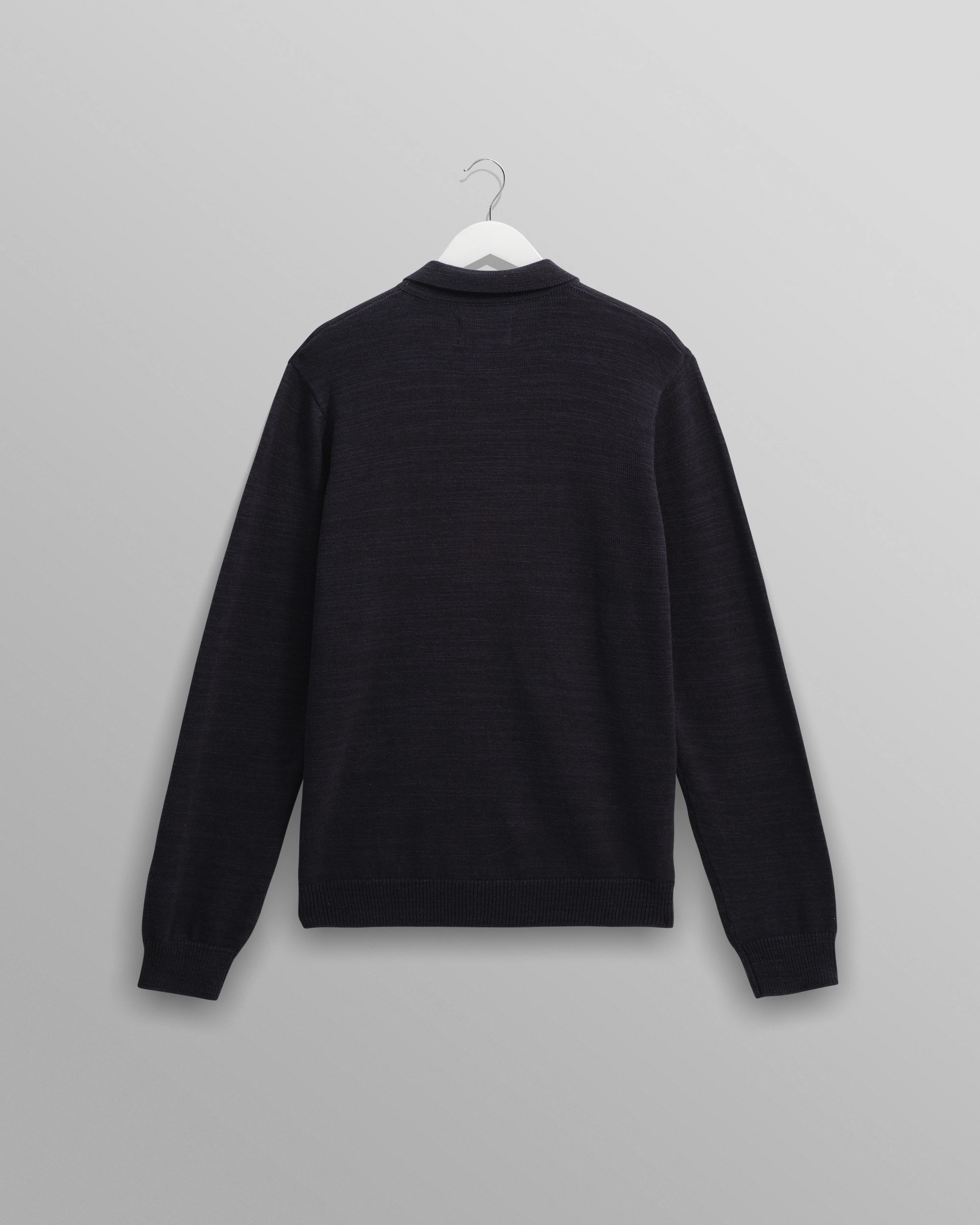 Wayfarer - Navy Slub Cotton-Linen Cardigan - Image 11