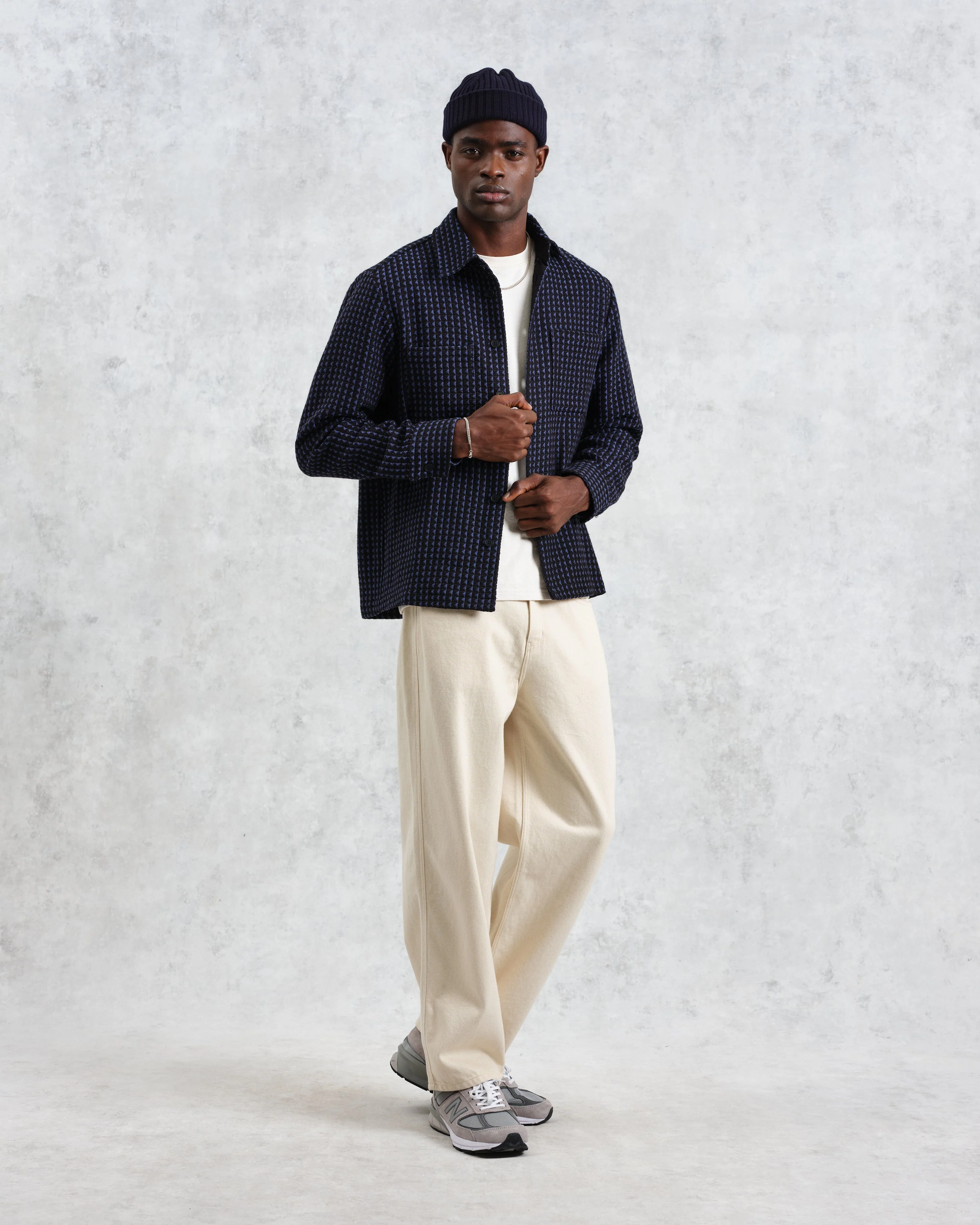Whiting - Black And Blue Frome Overshirt - Image 4