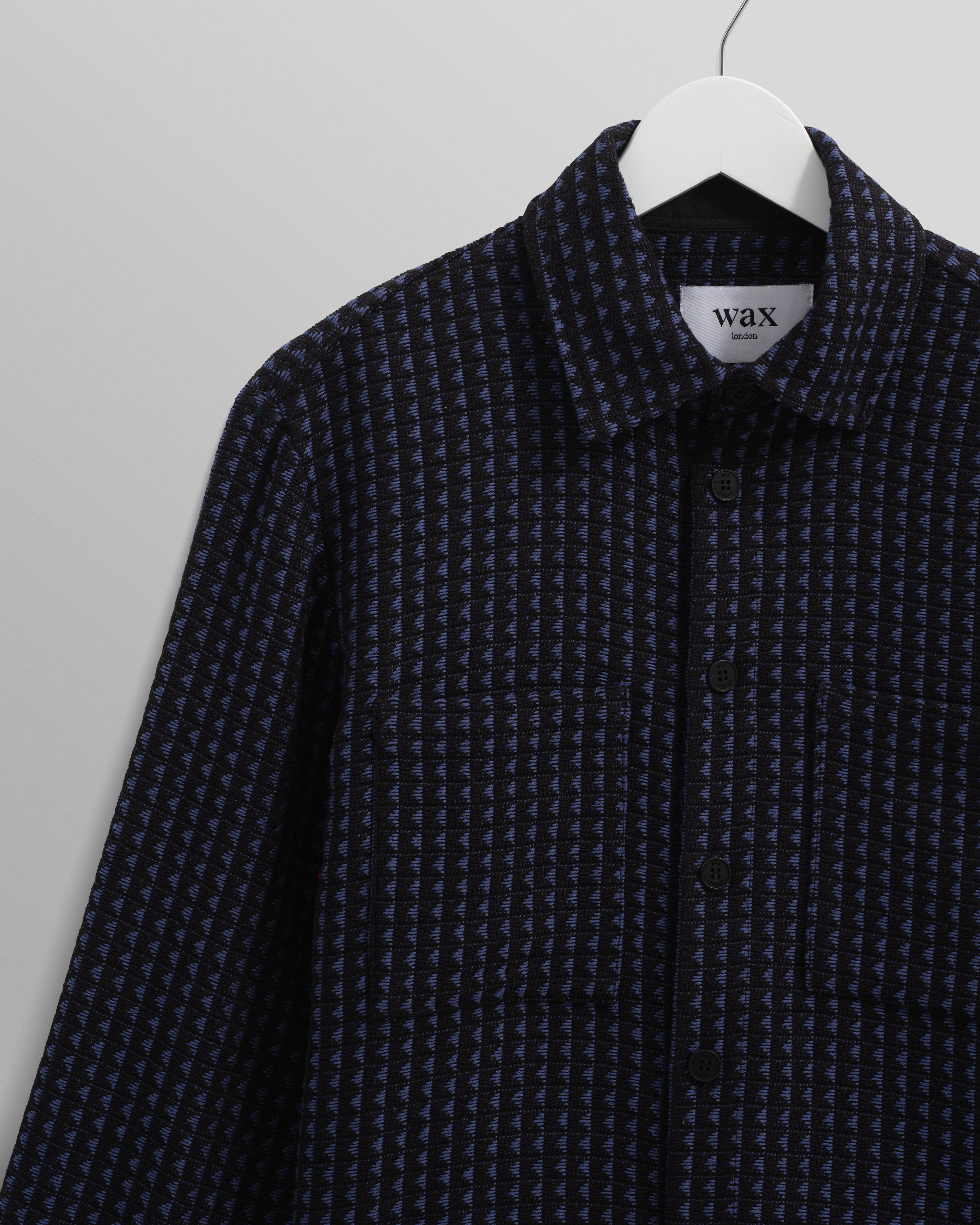 Whiting - Black And Blue Frome Overshirt - Image 8