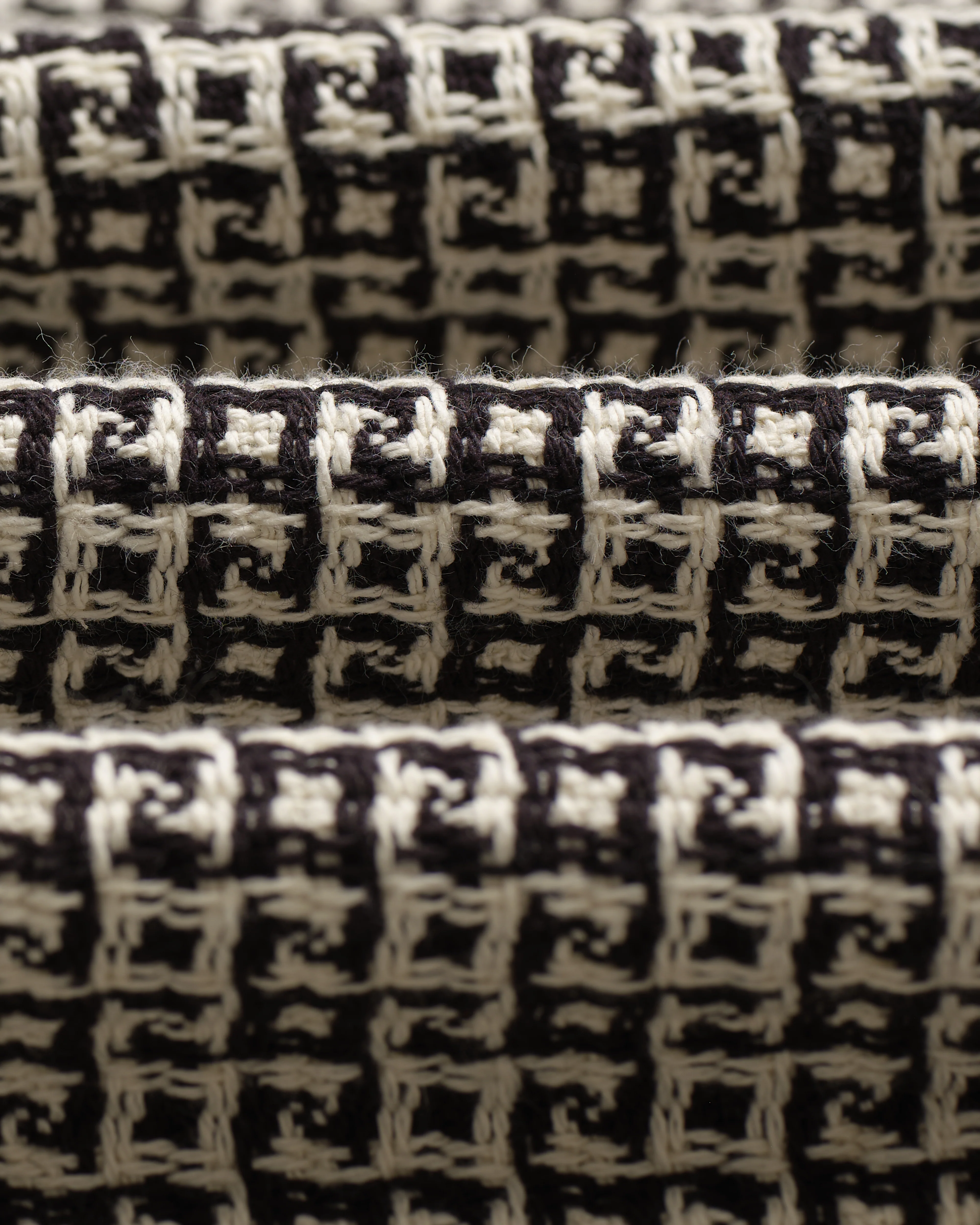Whiting - Black And Ecru Dizzy Weave Overshirt - Image 9