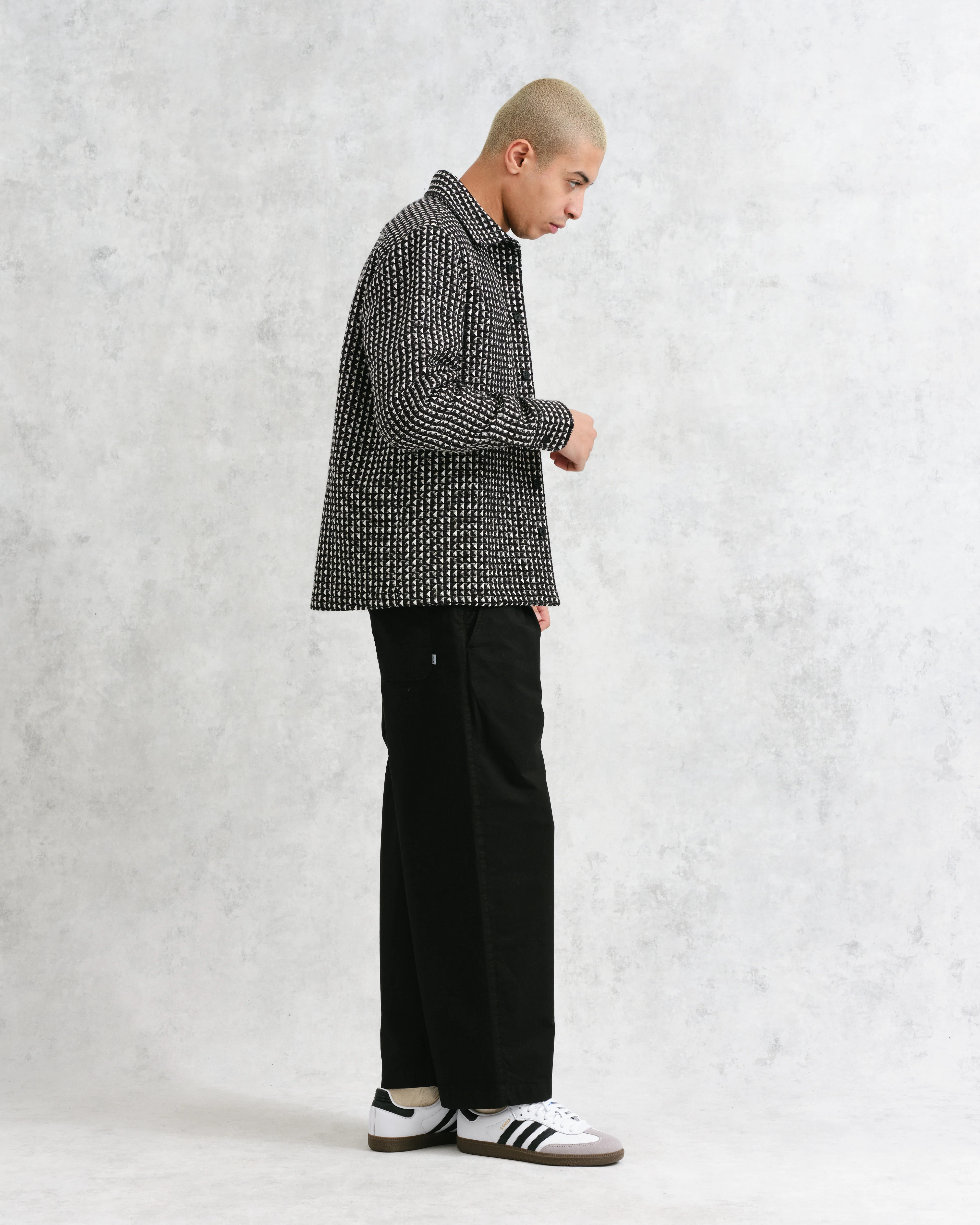 Whiting - Black And Ecru Frome Overshirt - Image 5