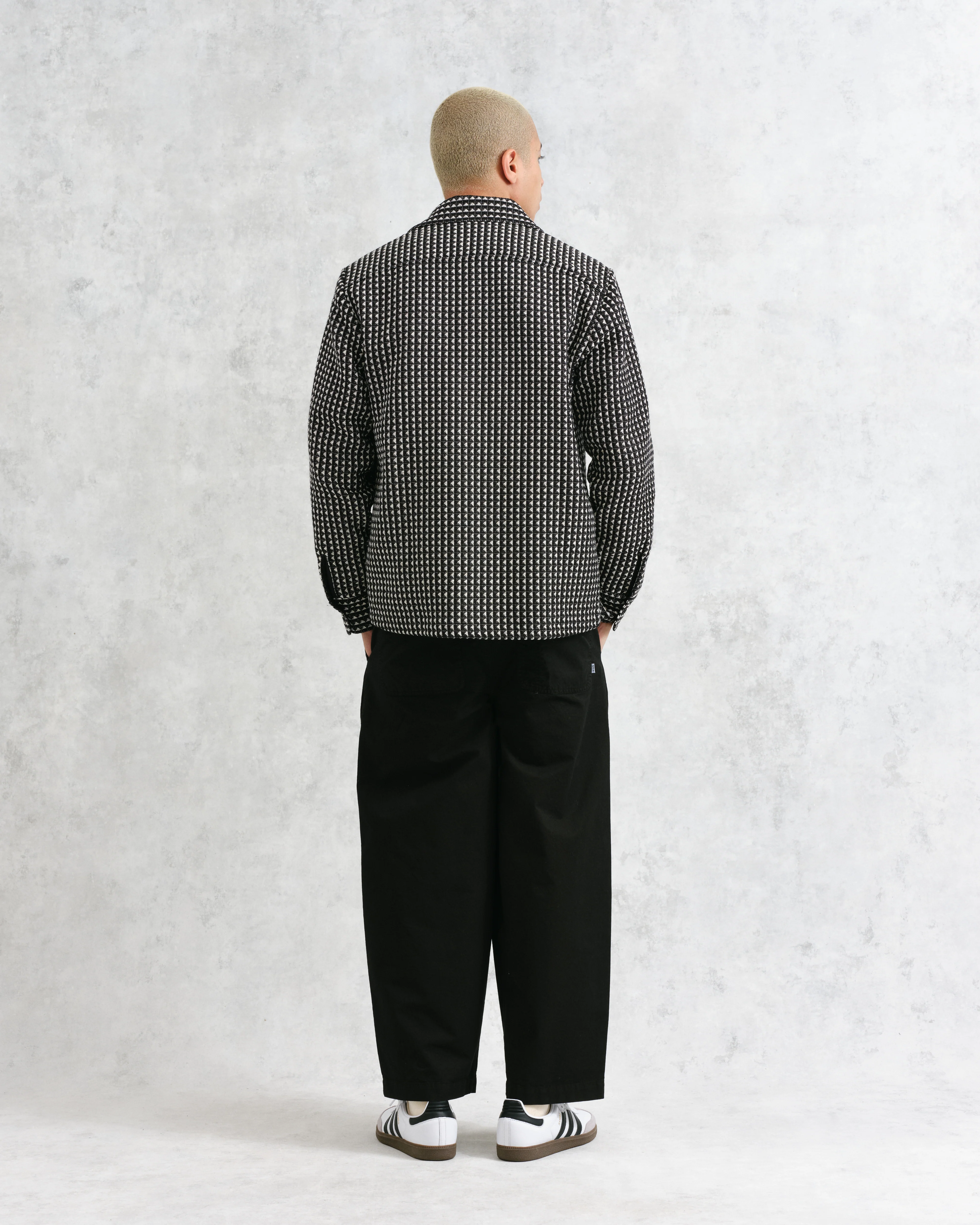 Whiting - Black And Ecru Frome Overshirt - Image 6