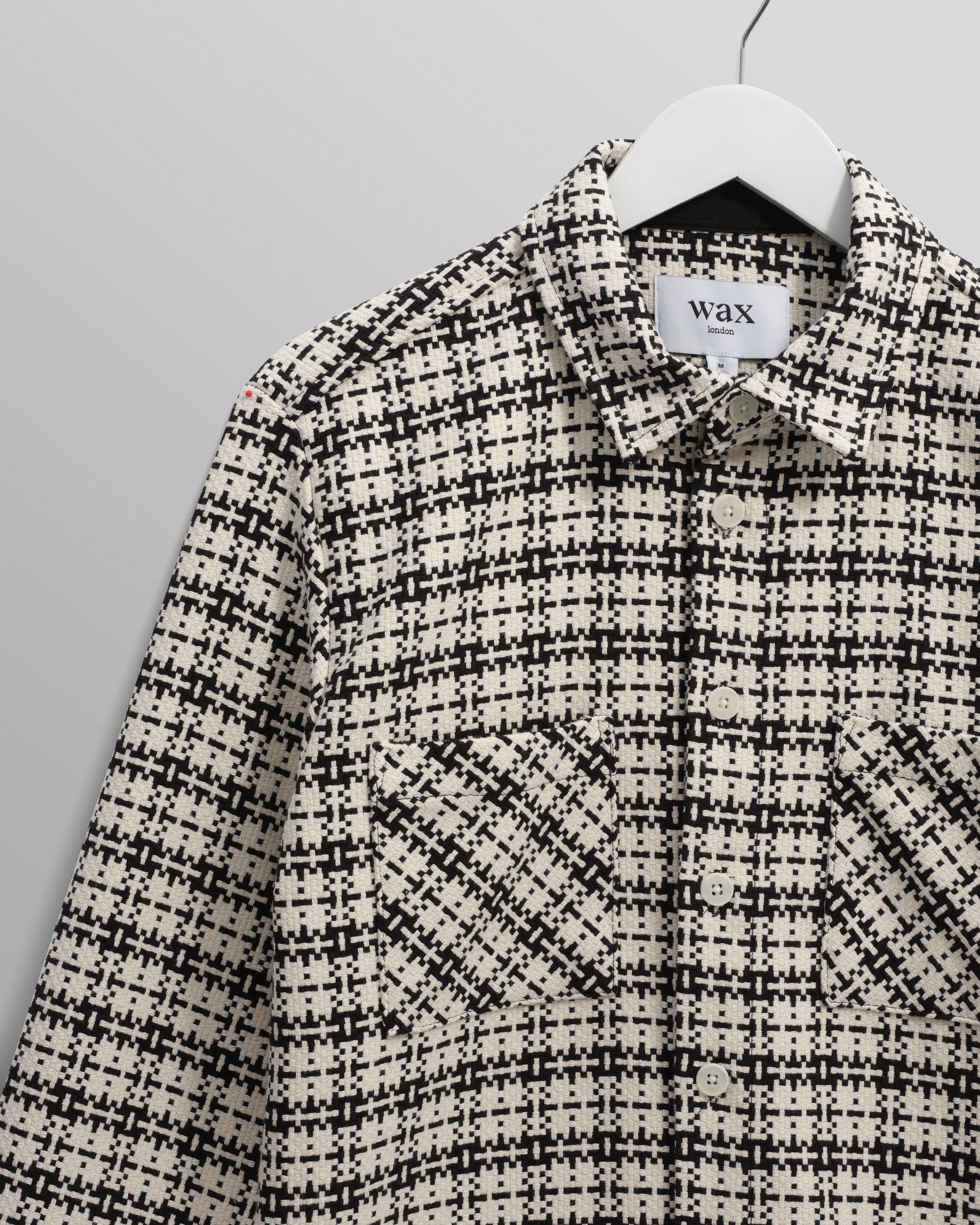Whiting - Black And Ecru Yard Check Overshirt - Image 9