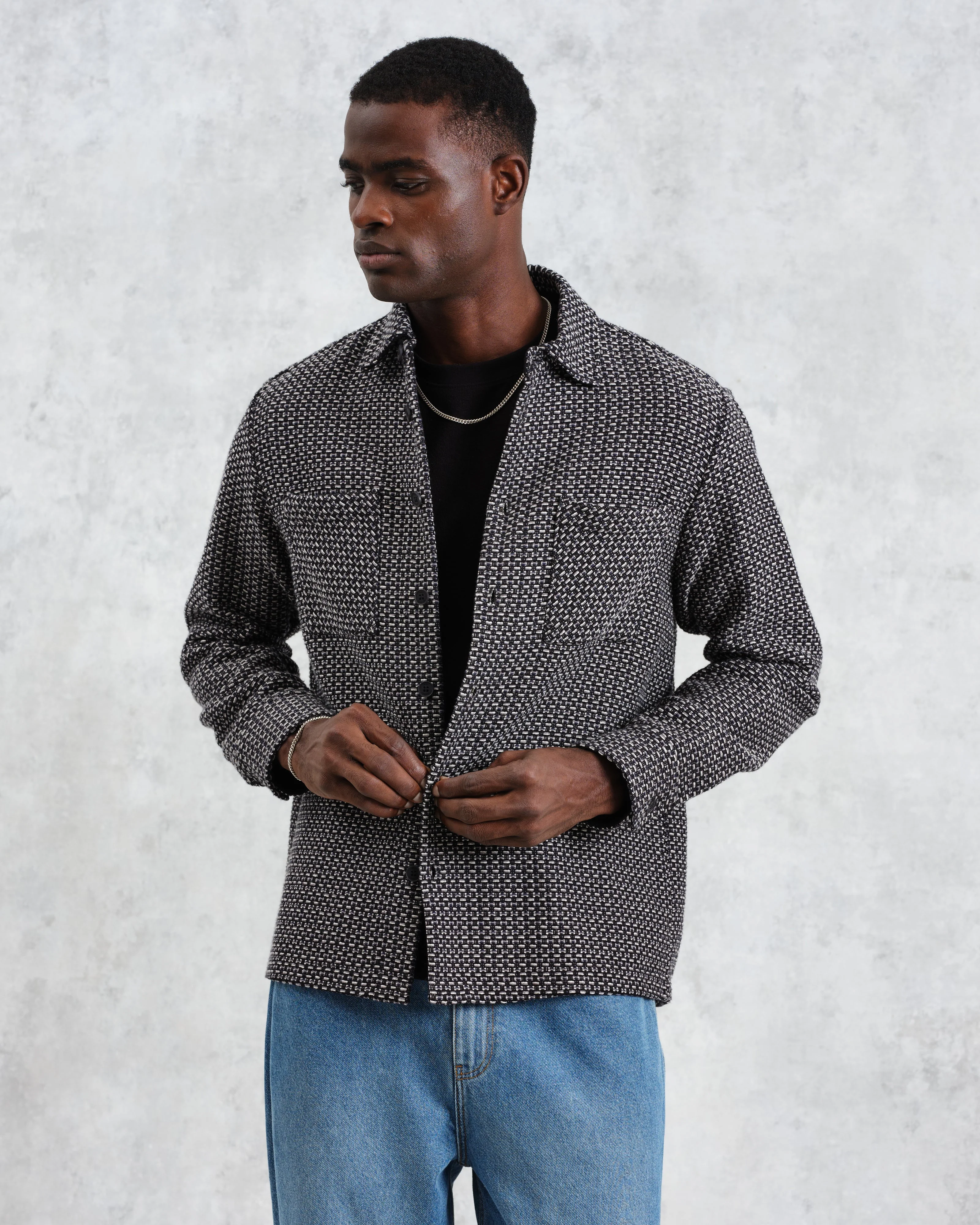 Whiting - Black And Grey Chiltern Overshirt - Image 2