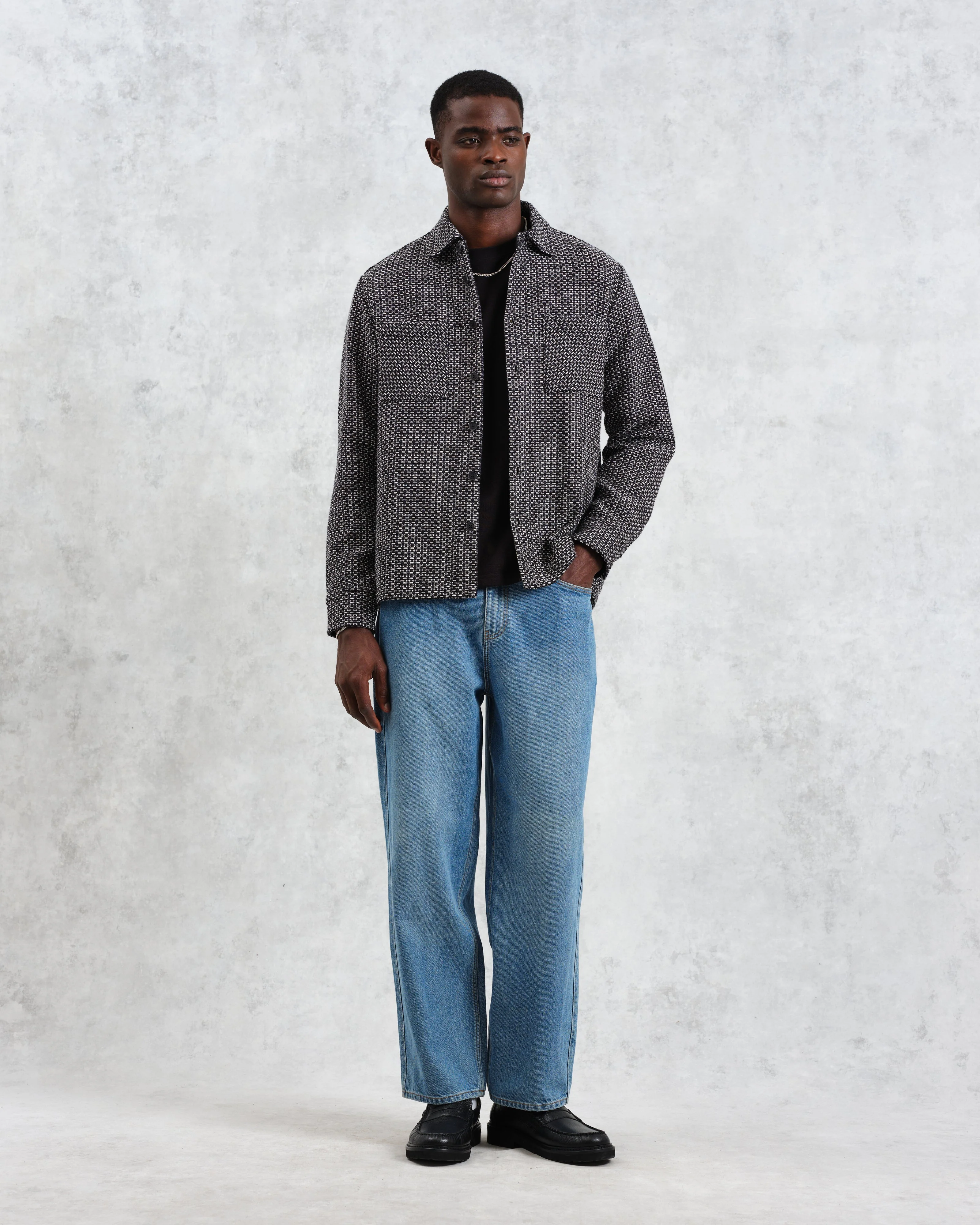 Whiting - Black And Grey Chiltern Overshirt - Image 4