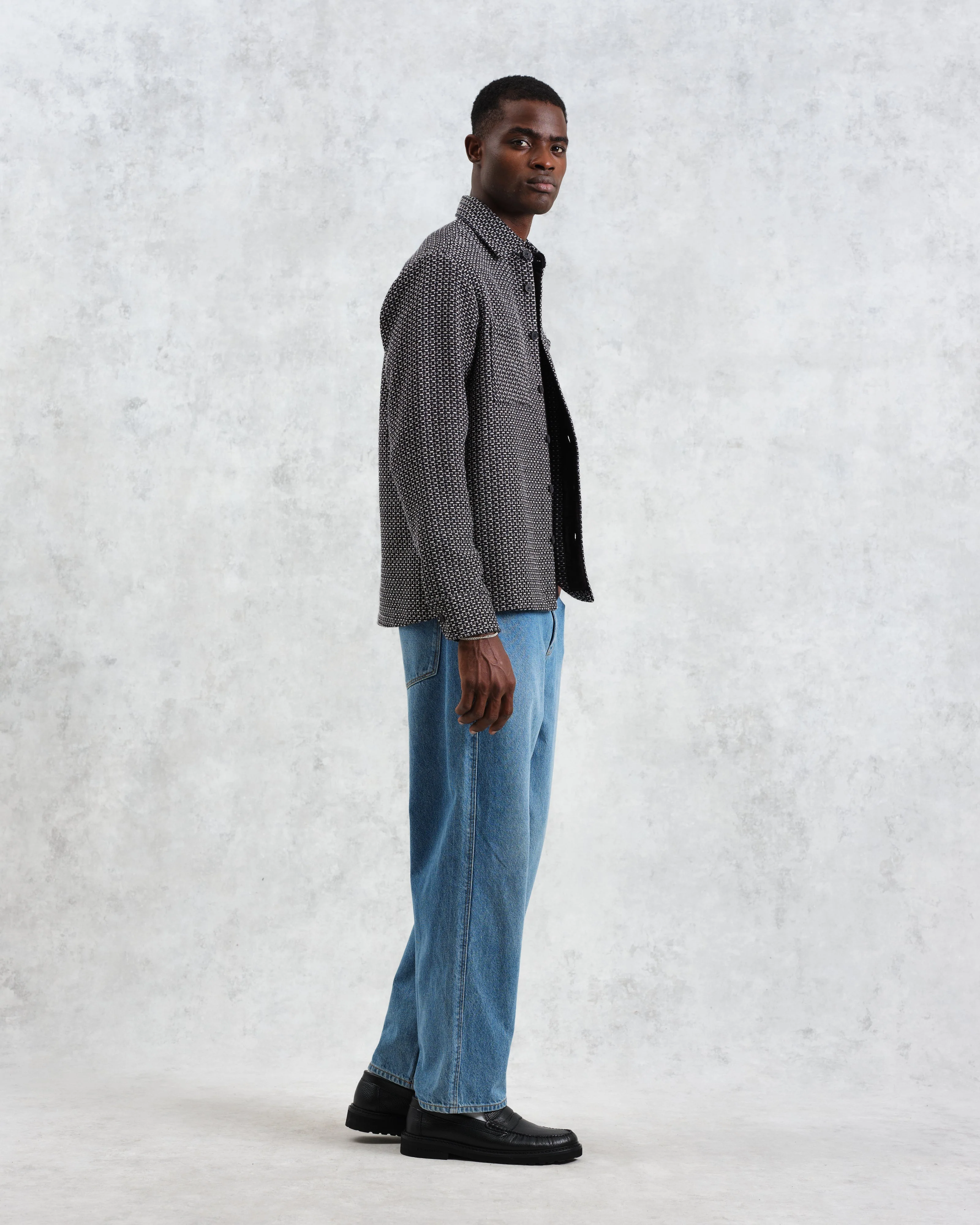 Whiting - Black And Grey Chiltern Overshirt - Image 5