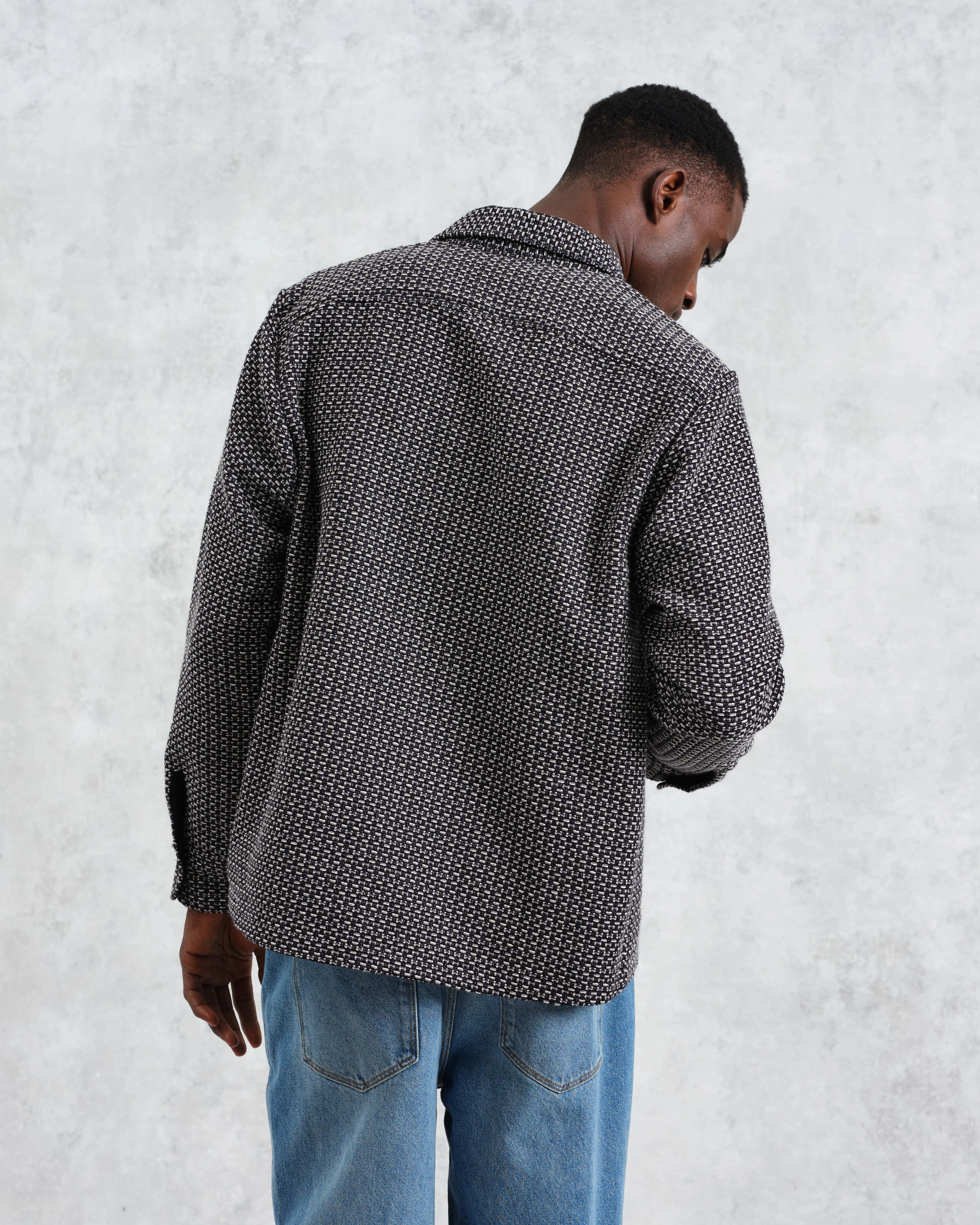 Whiting - Black And Grey Chiltern Overshirt - Image 7