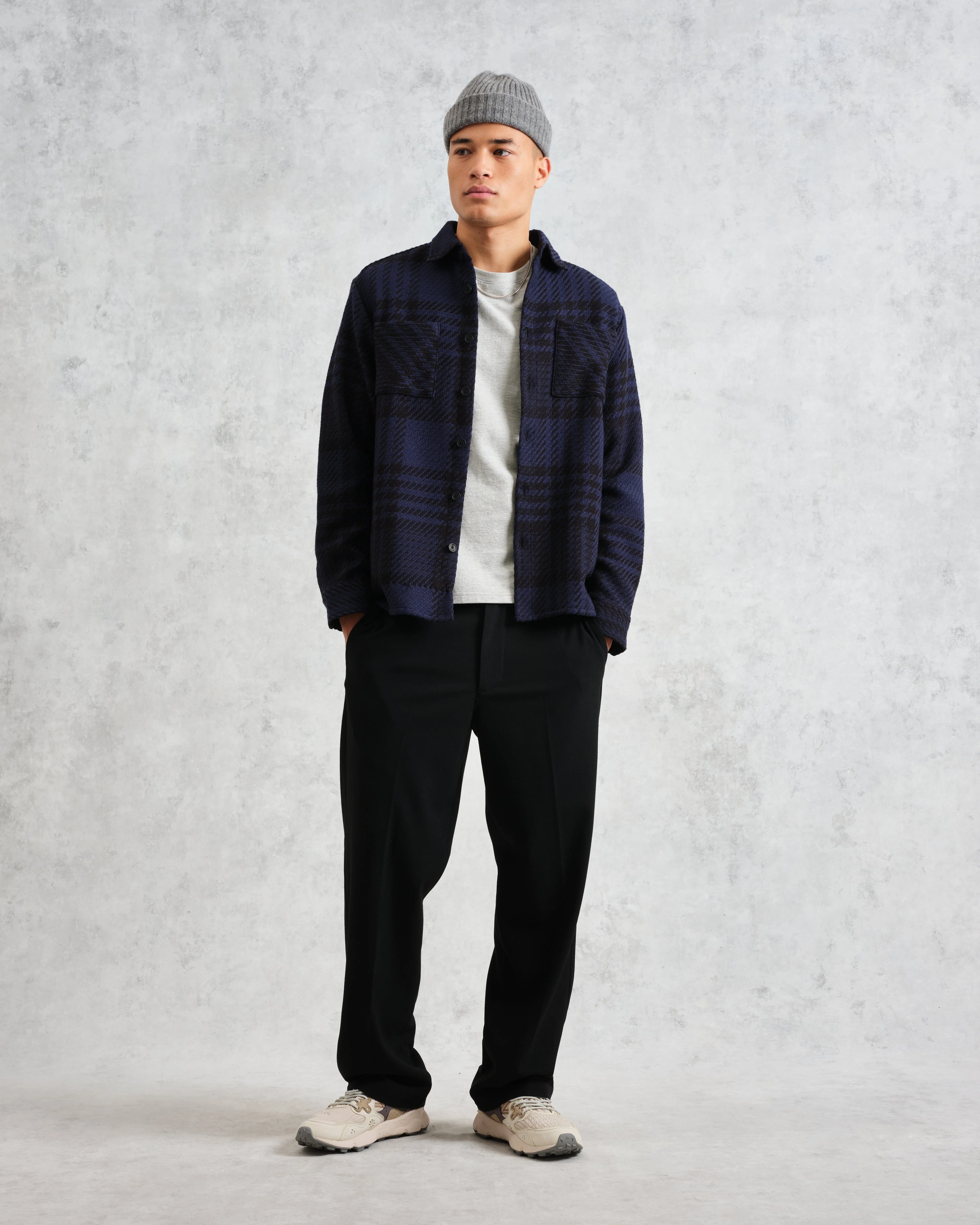 Whiting - Blue And Black Lake Check Overshirt - Image 4