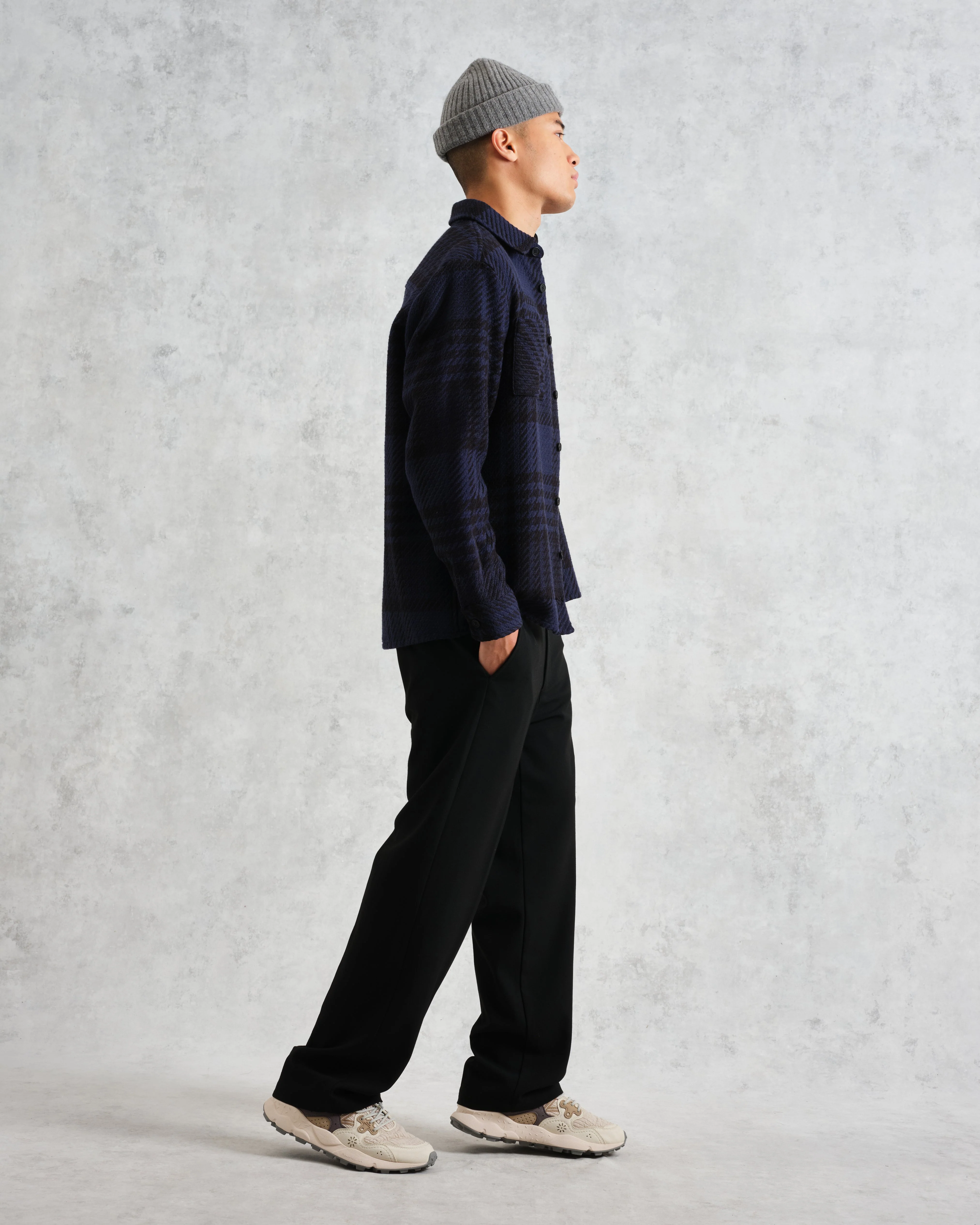 Whiting - Blue And Black Lake Check Overshirt - Image 5