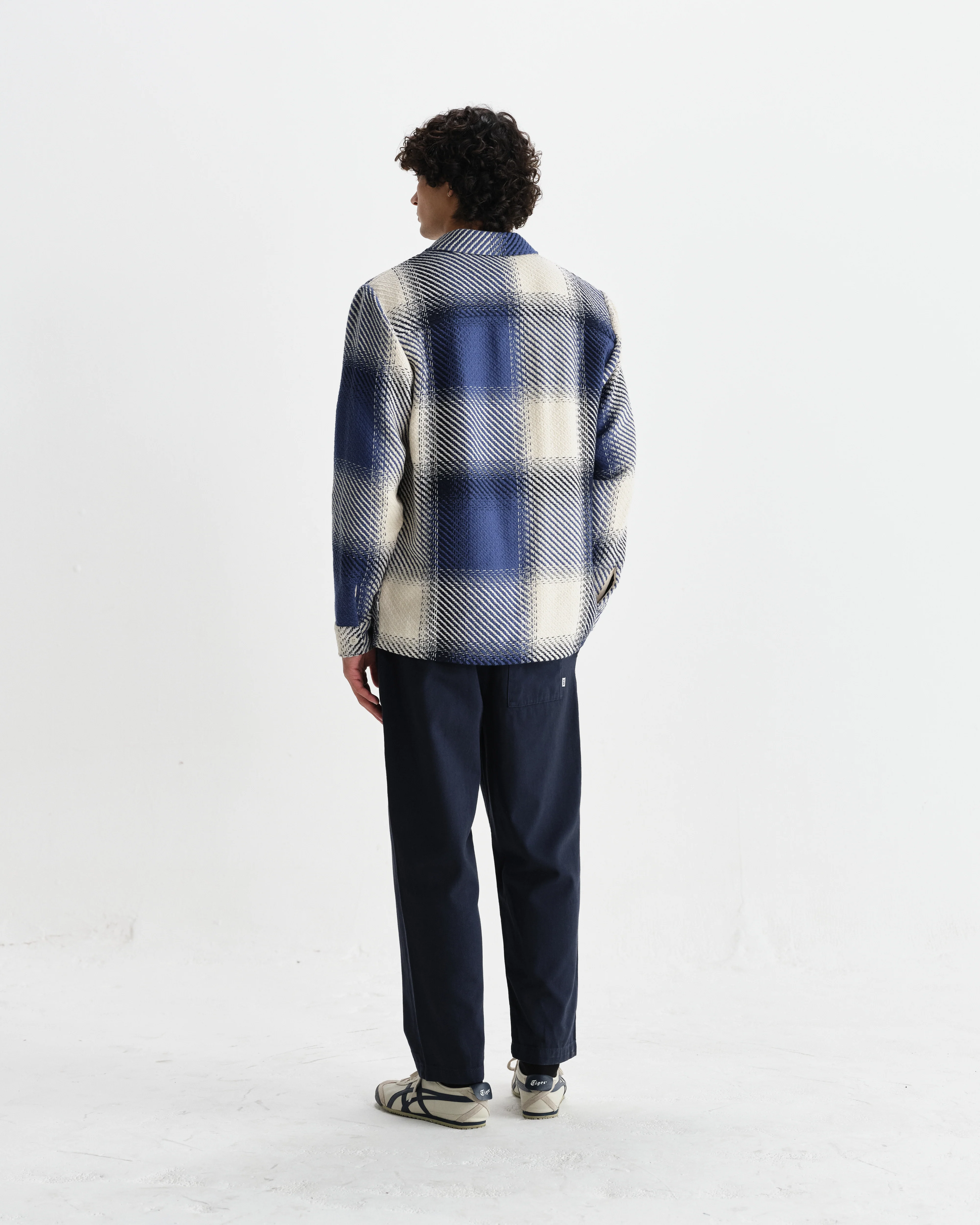 Whiting - Blue And Ecru Shadow Check Overshirt - Image 6