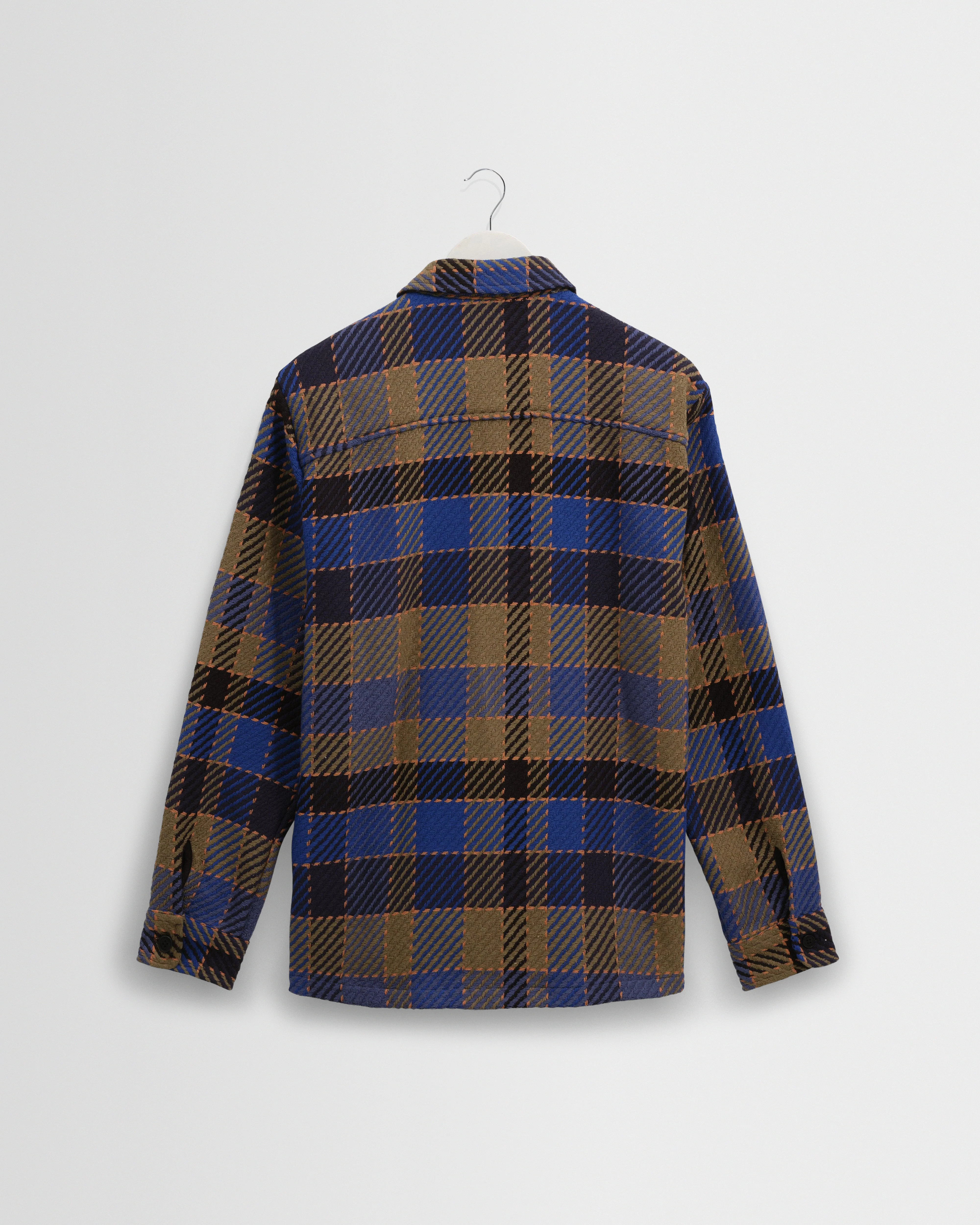 Whiting - Blue And Khaki Pike Check Overshirt - Image 8