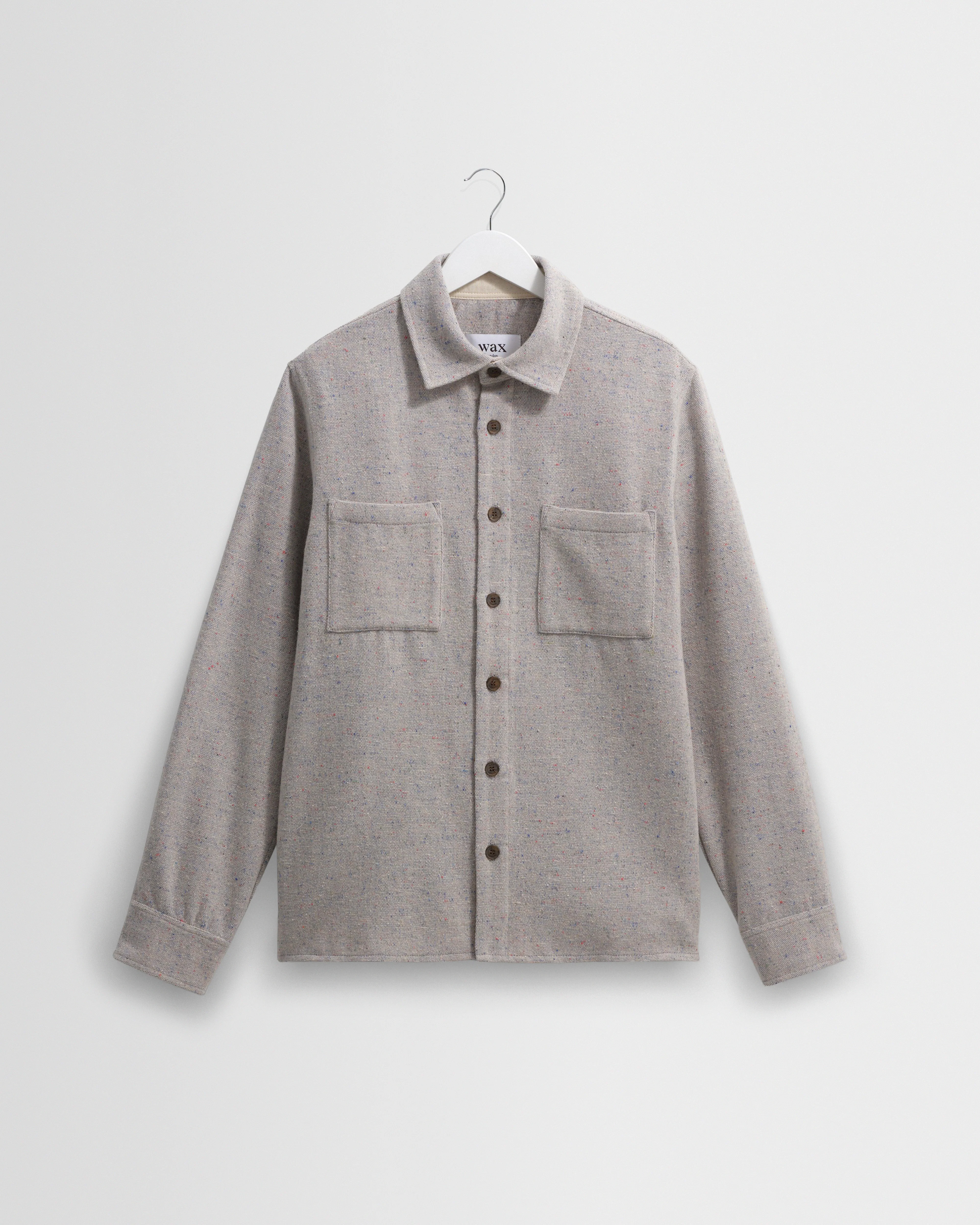 Whiting - Blue Fleck Wool Overshirt