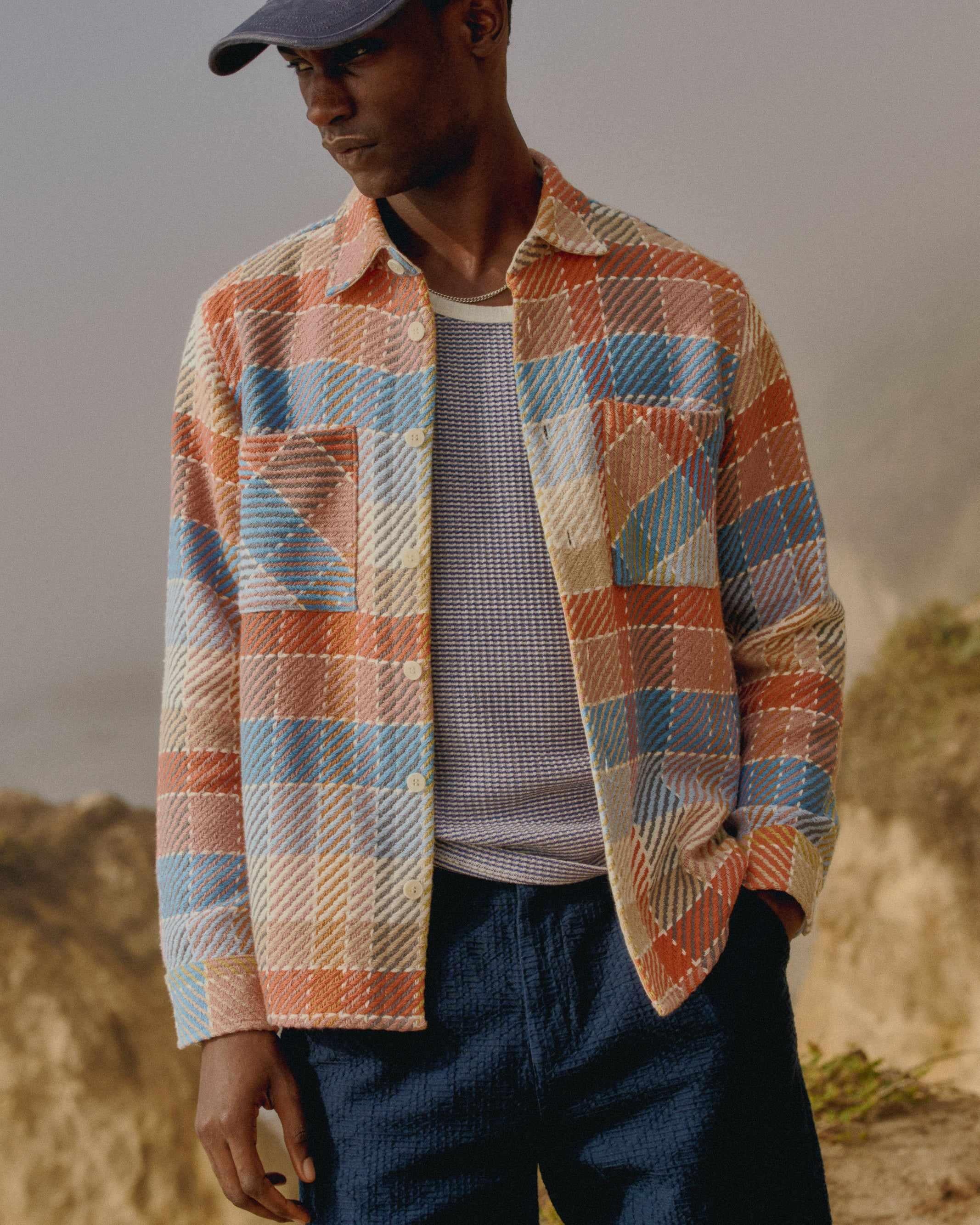 Whiting - Blue And Orange Pike Check Overshirt - Image 2