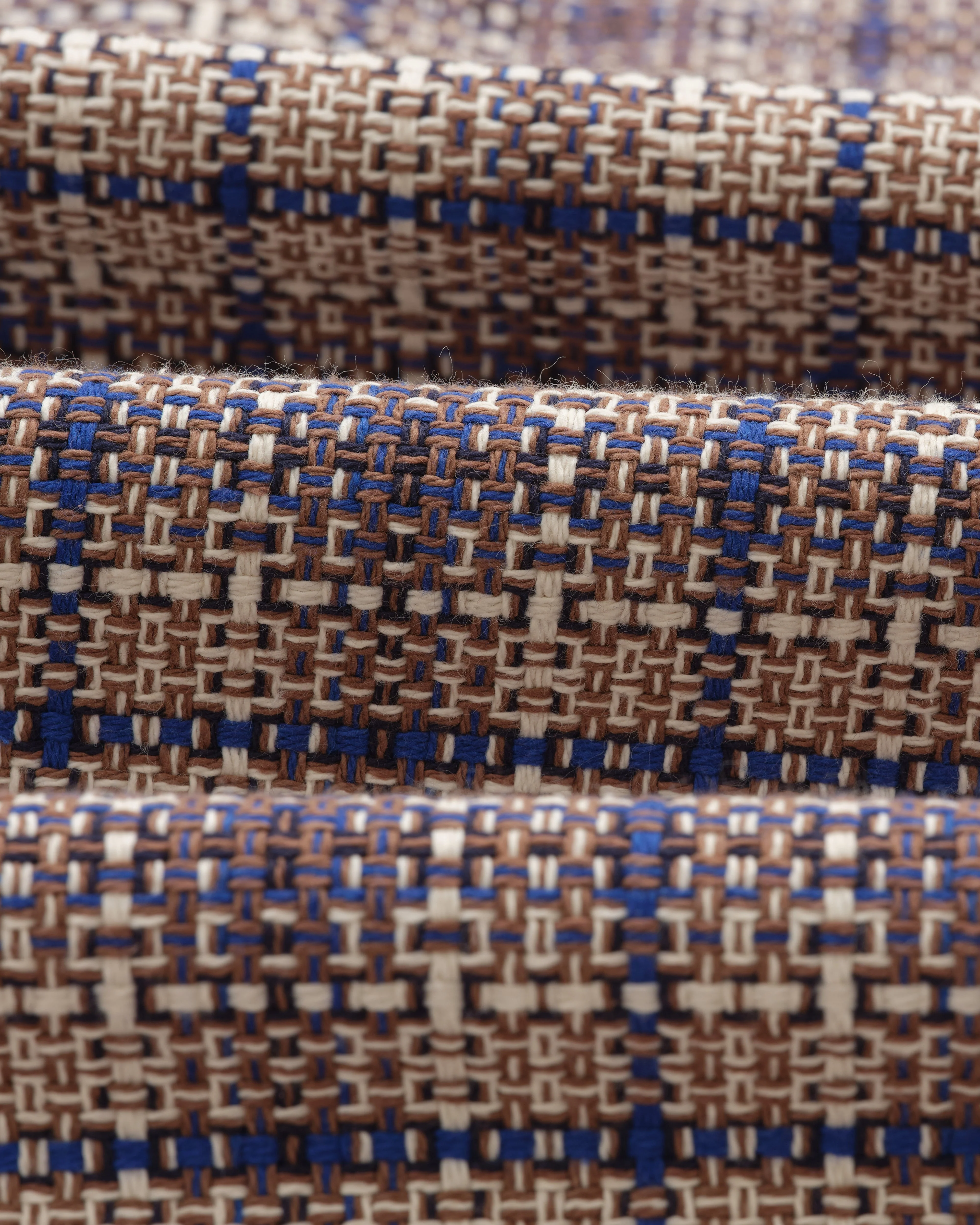 Whiting - Ecru And Blue Basket Check Overshirt - Image 10
