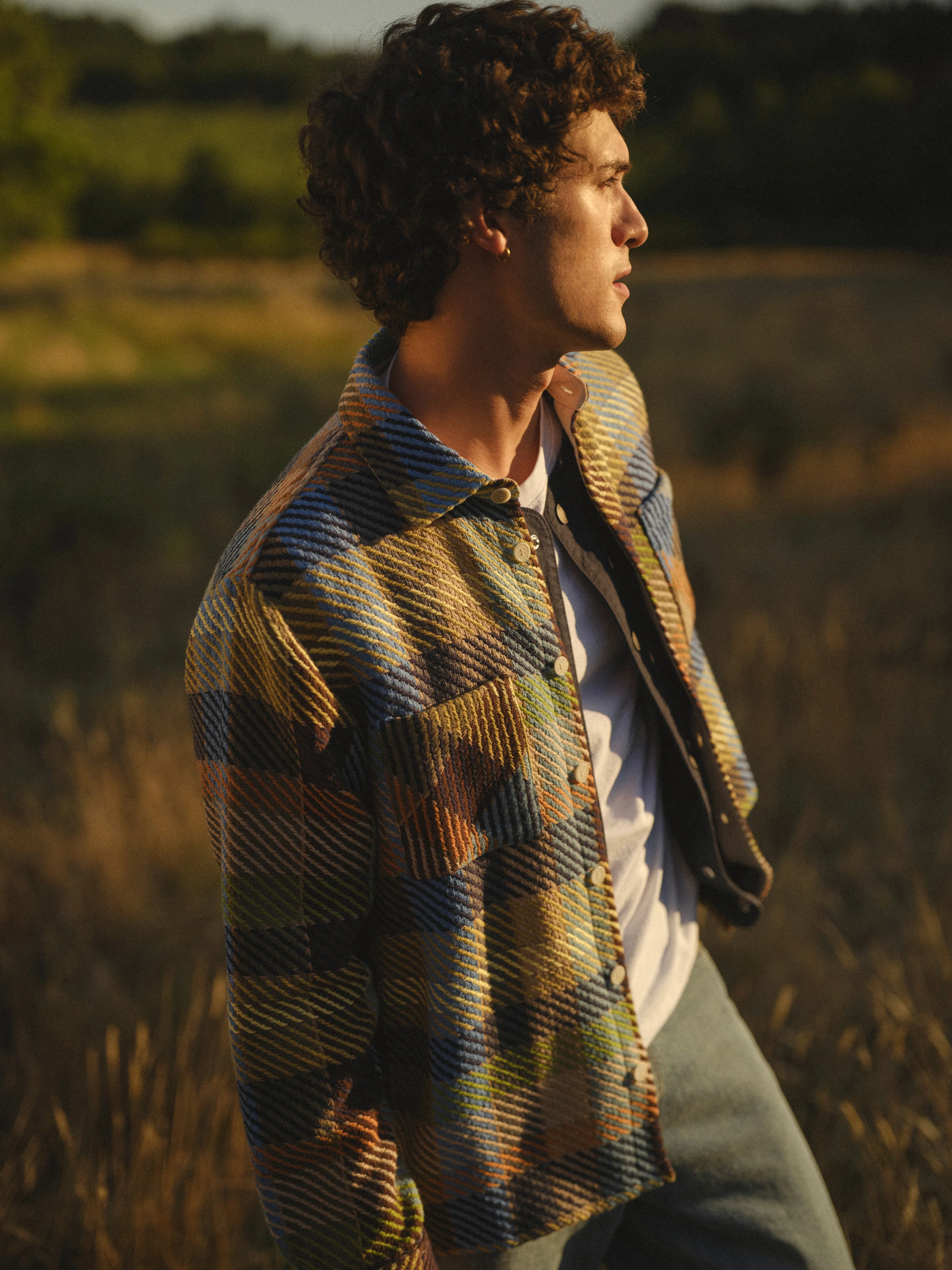 Whiting - Khaki And Multicolour Pike Check Overshirt - Image 3