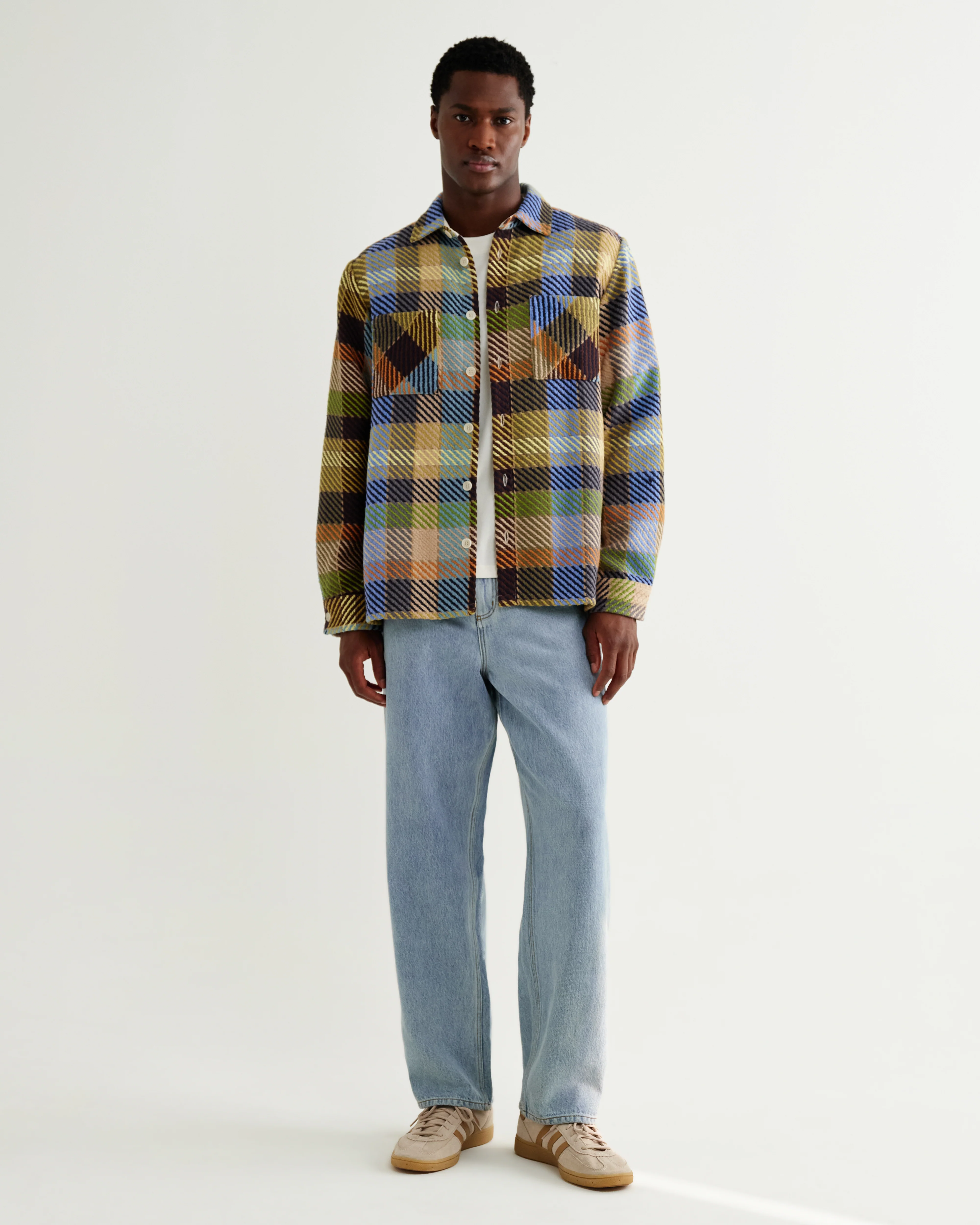 Whiting - Khaki And Multicolour Pike Check Overshirt - Image 5