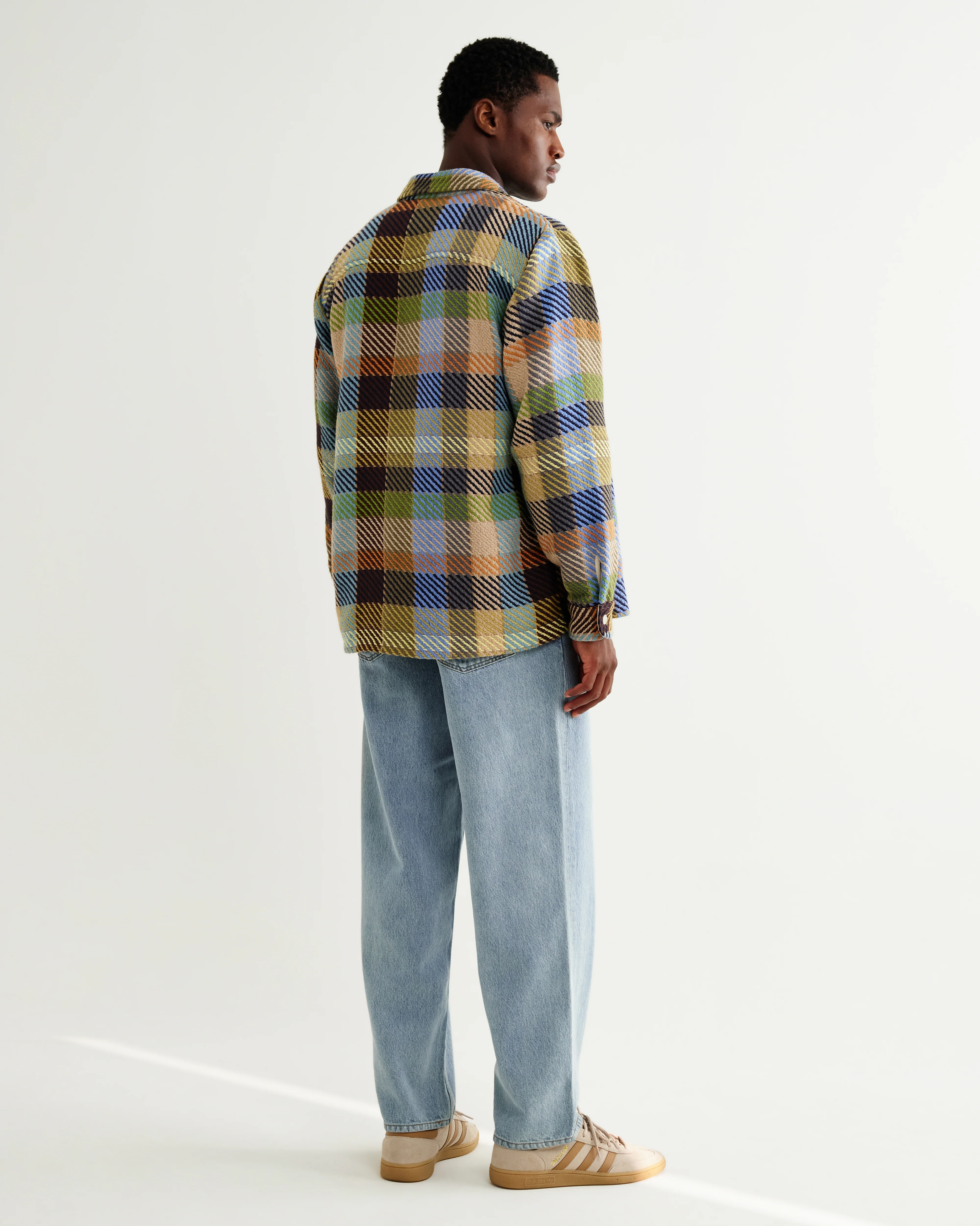 Whiting - Khaki And Multicolour Pike Check Overshirt - Image 7