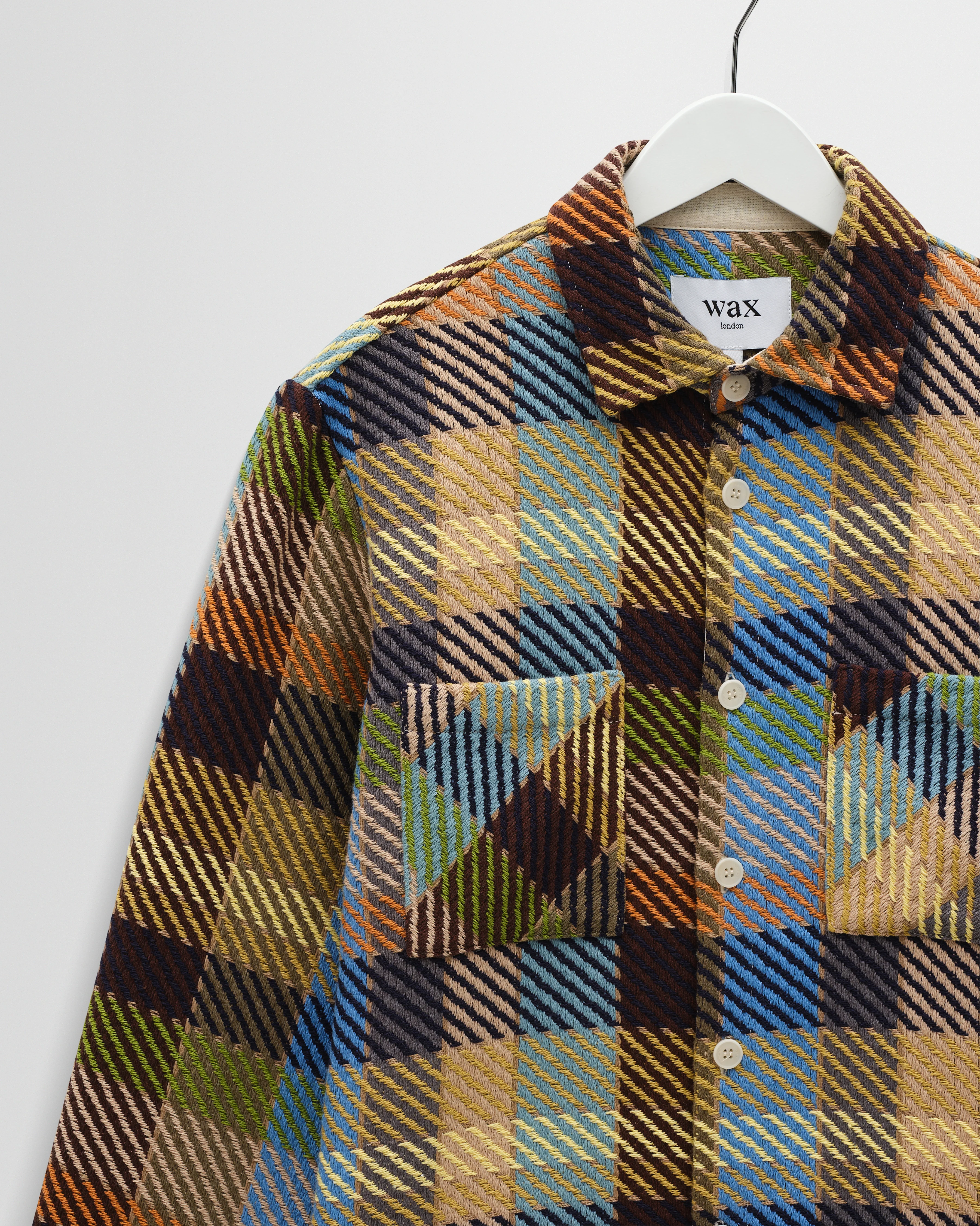 Whiting - Khaki And Multicolour Pike Check Overshirt - Image 8