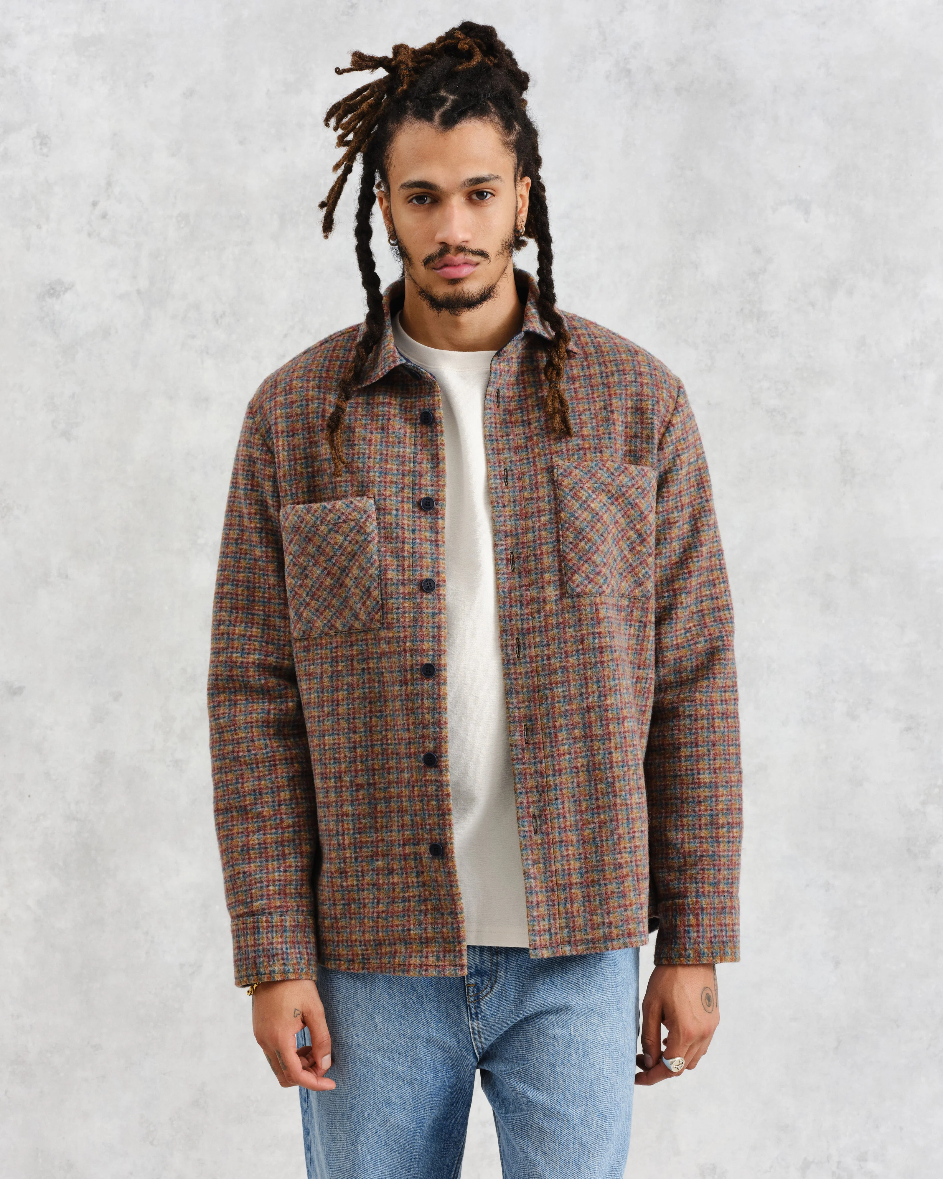Whiting - Multicolour Mini Check Overshirt - Image 2