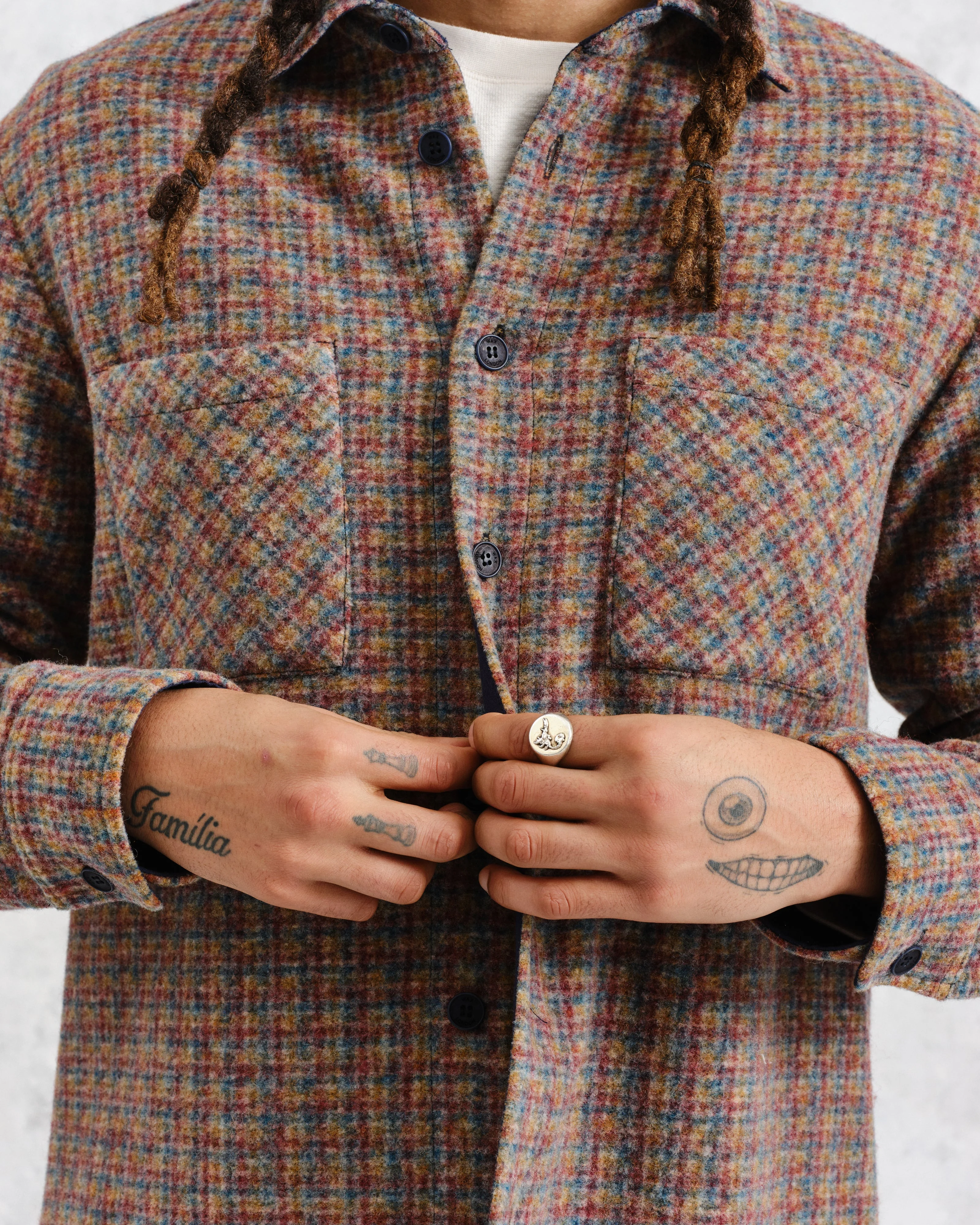 Whiting - Multicolour Mini Check Overshirt - Image 3