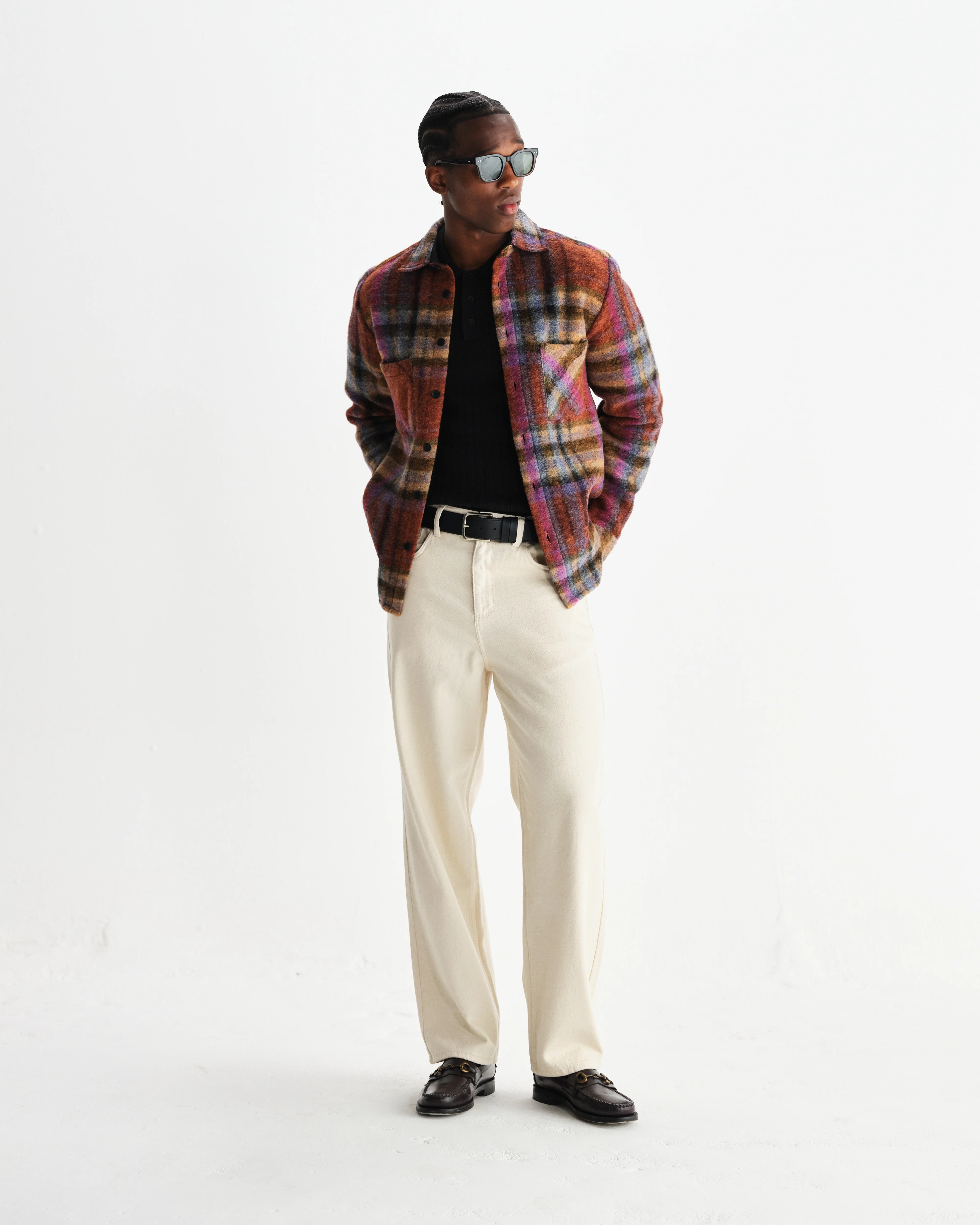 Whiting - Multicolour Wool Check Overshirt - Image 4