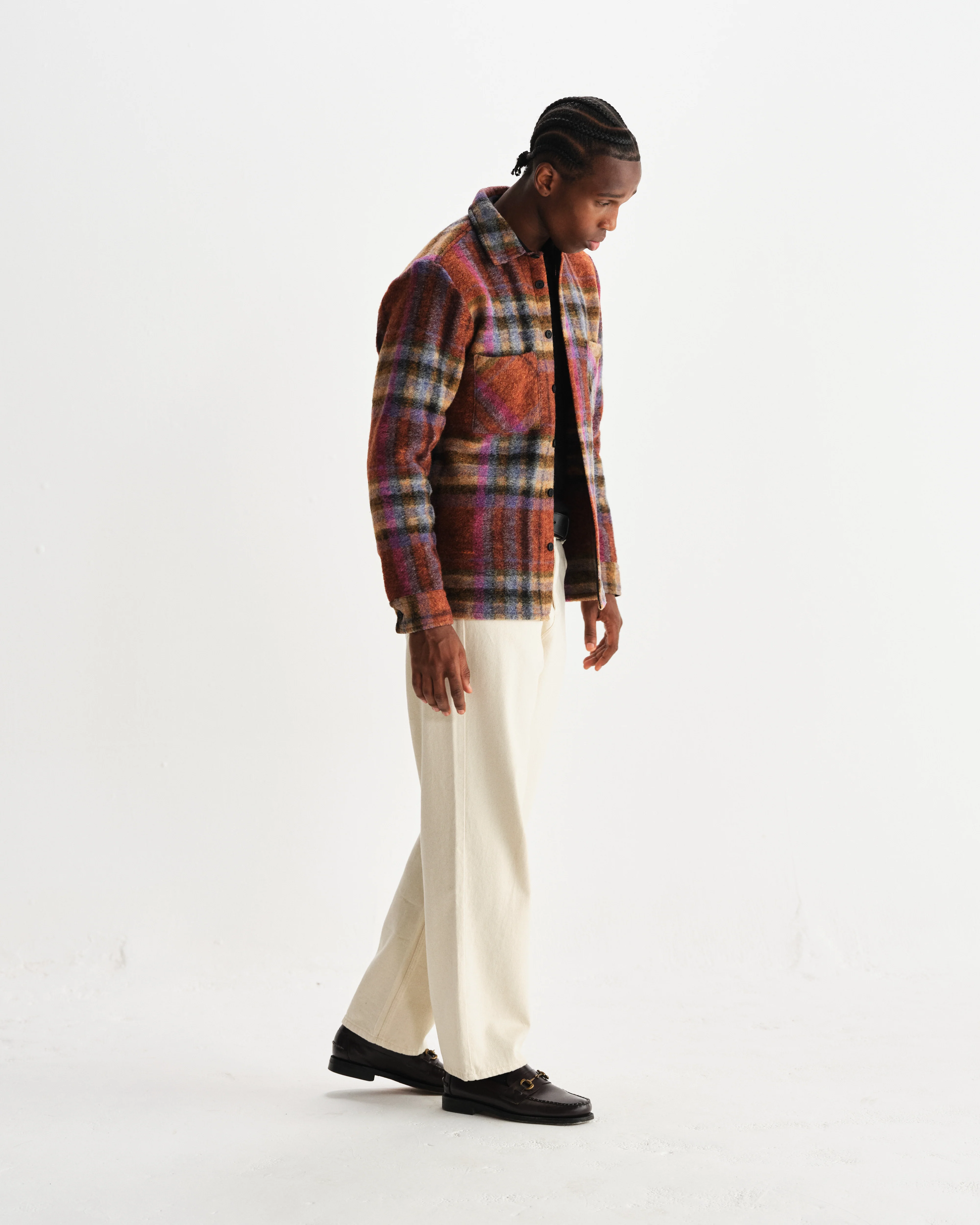 Whiting - Multicolour Wool Check Overshirt - Image 5