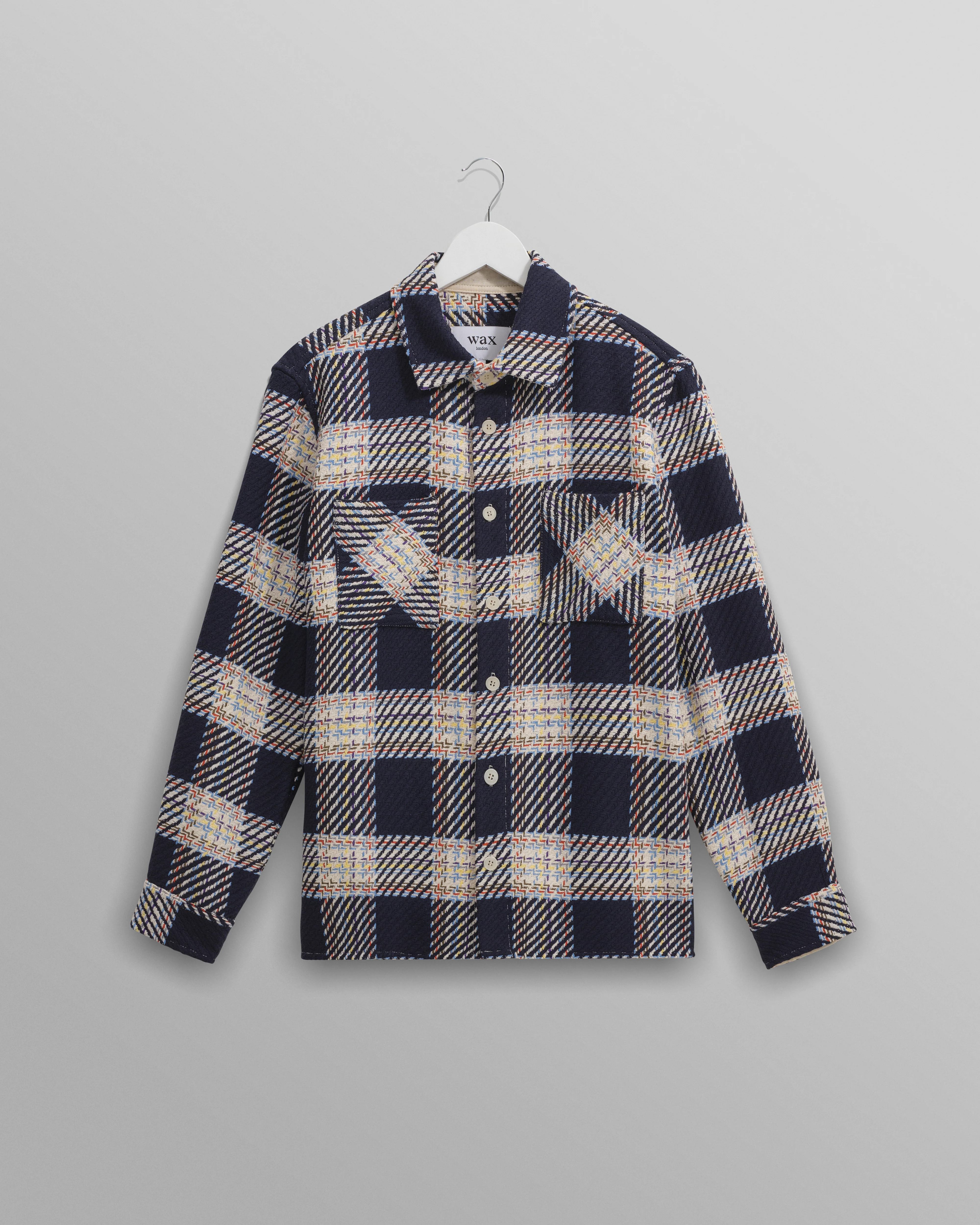 Whiting - Navy And Multicolour Hutton Check Overshirt