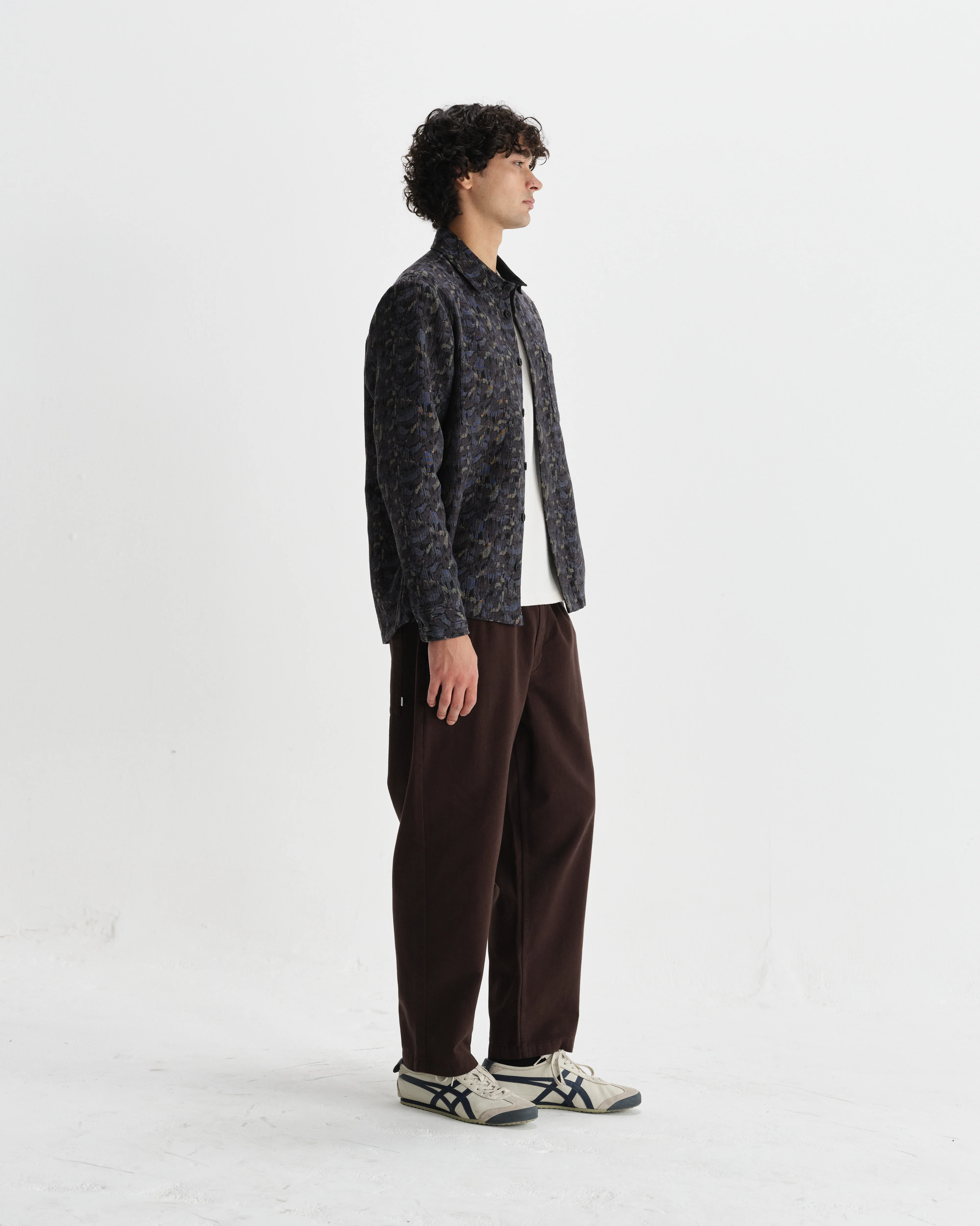 Whiting - Navy Camo Jacquard Overshirt - Image 5