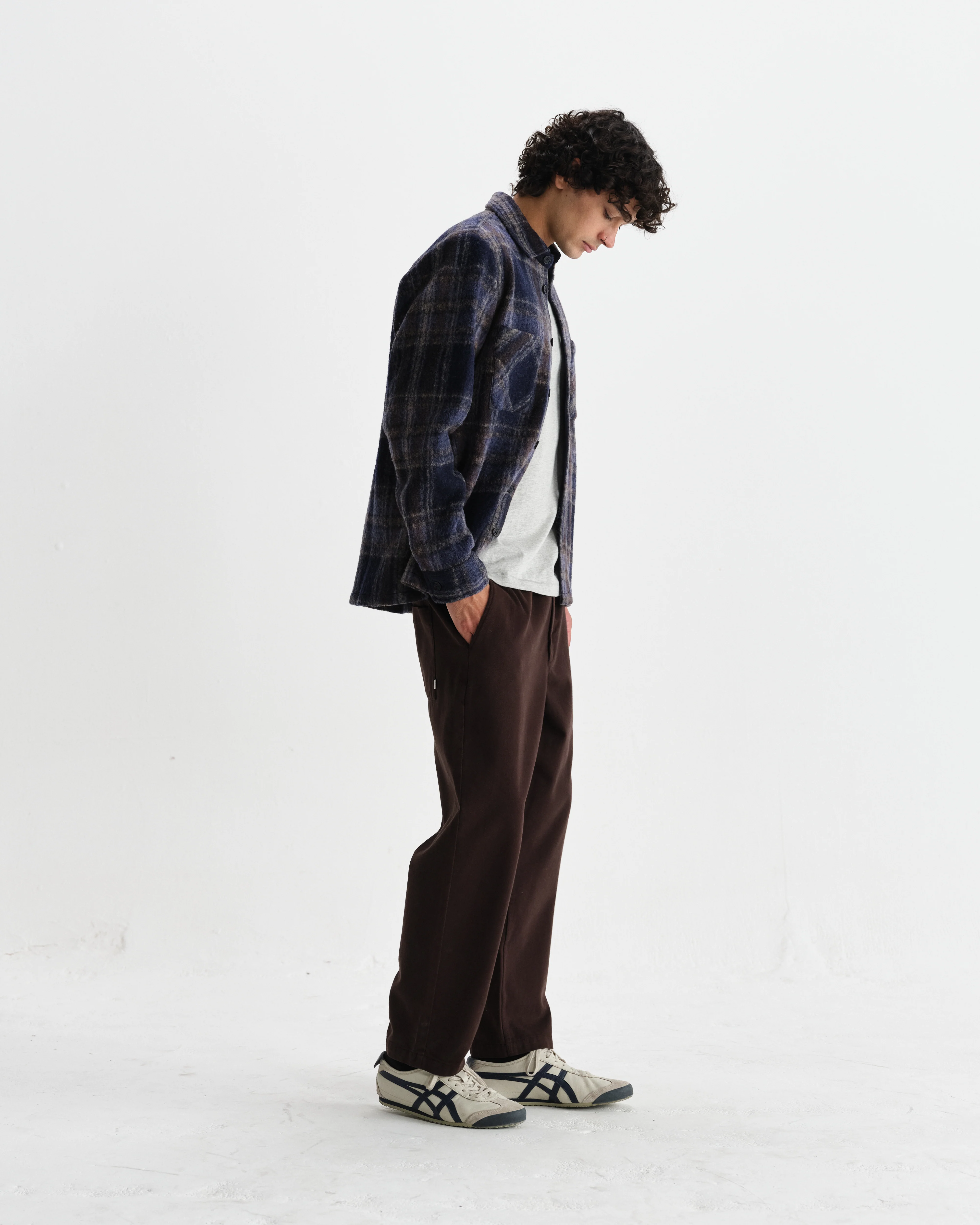 Whiting - Navy Wool Check Overshirt - Image 6