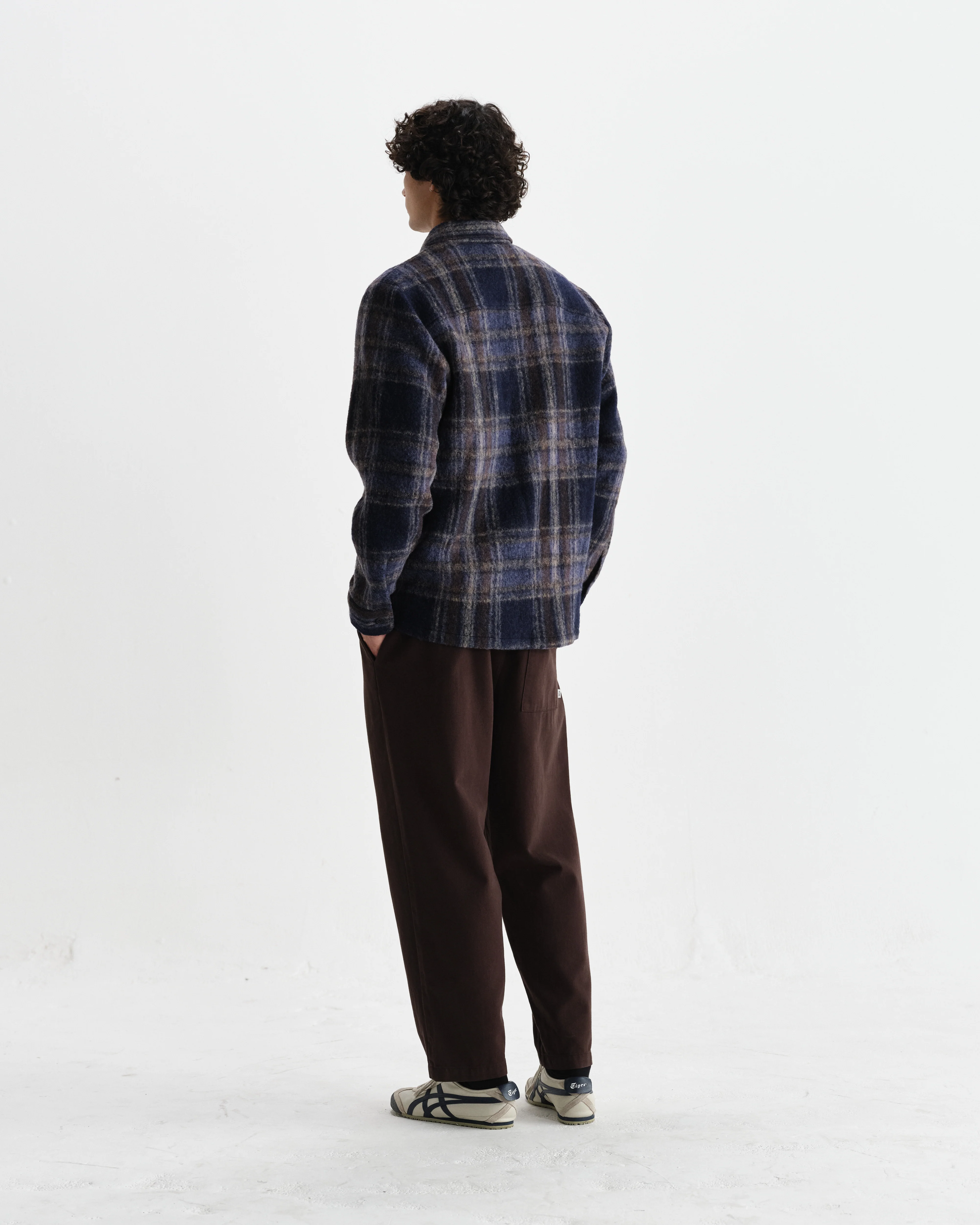 Whiting - Navy Wool Check Overshirt - Image 7