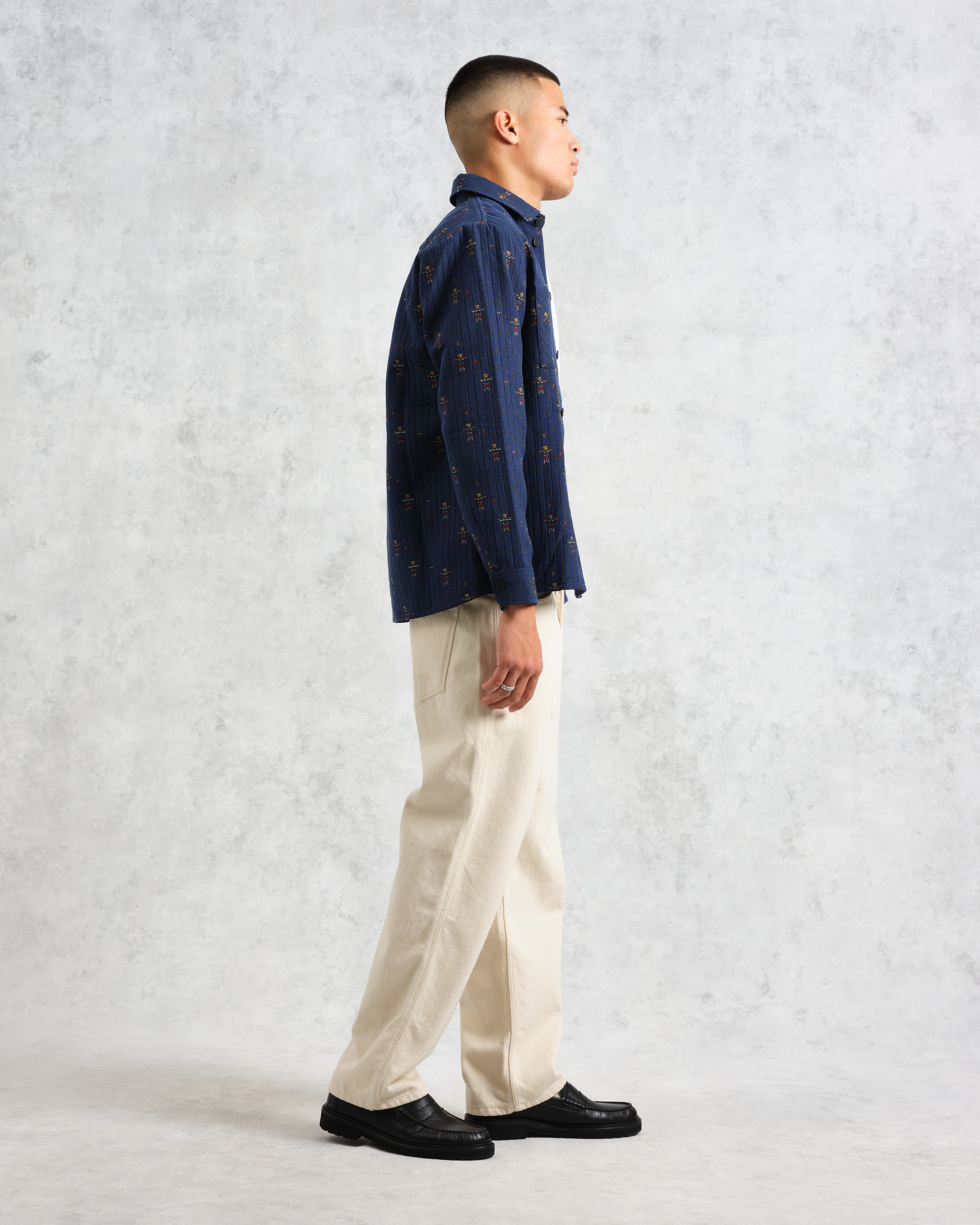 Whiting Overshirt Blue Totem Quilt - Image 5