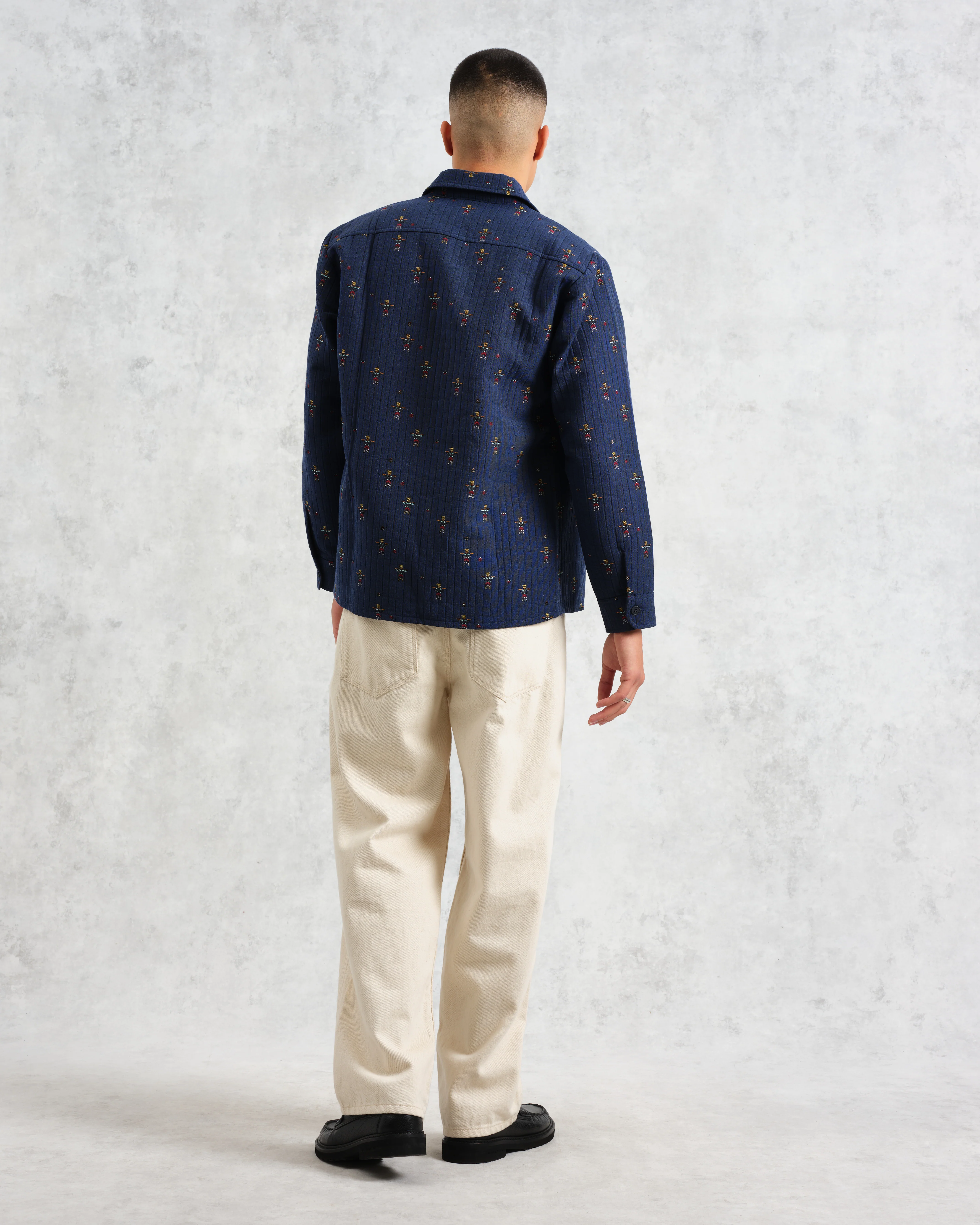 Whiting Overshirt Blue Totem Quilt - Image 6