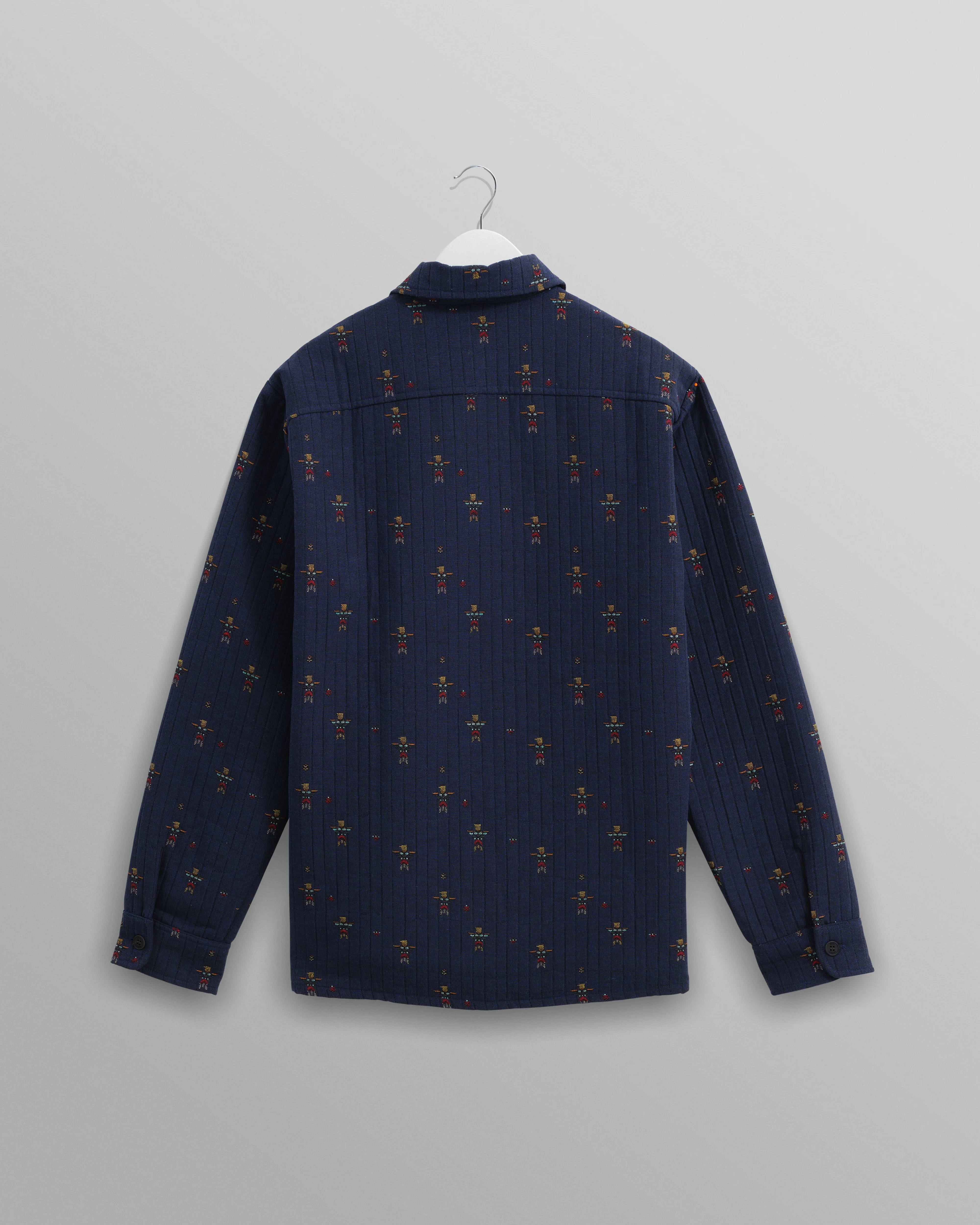 Whiting Overshirt Blue Totem Quilt - Image 9