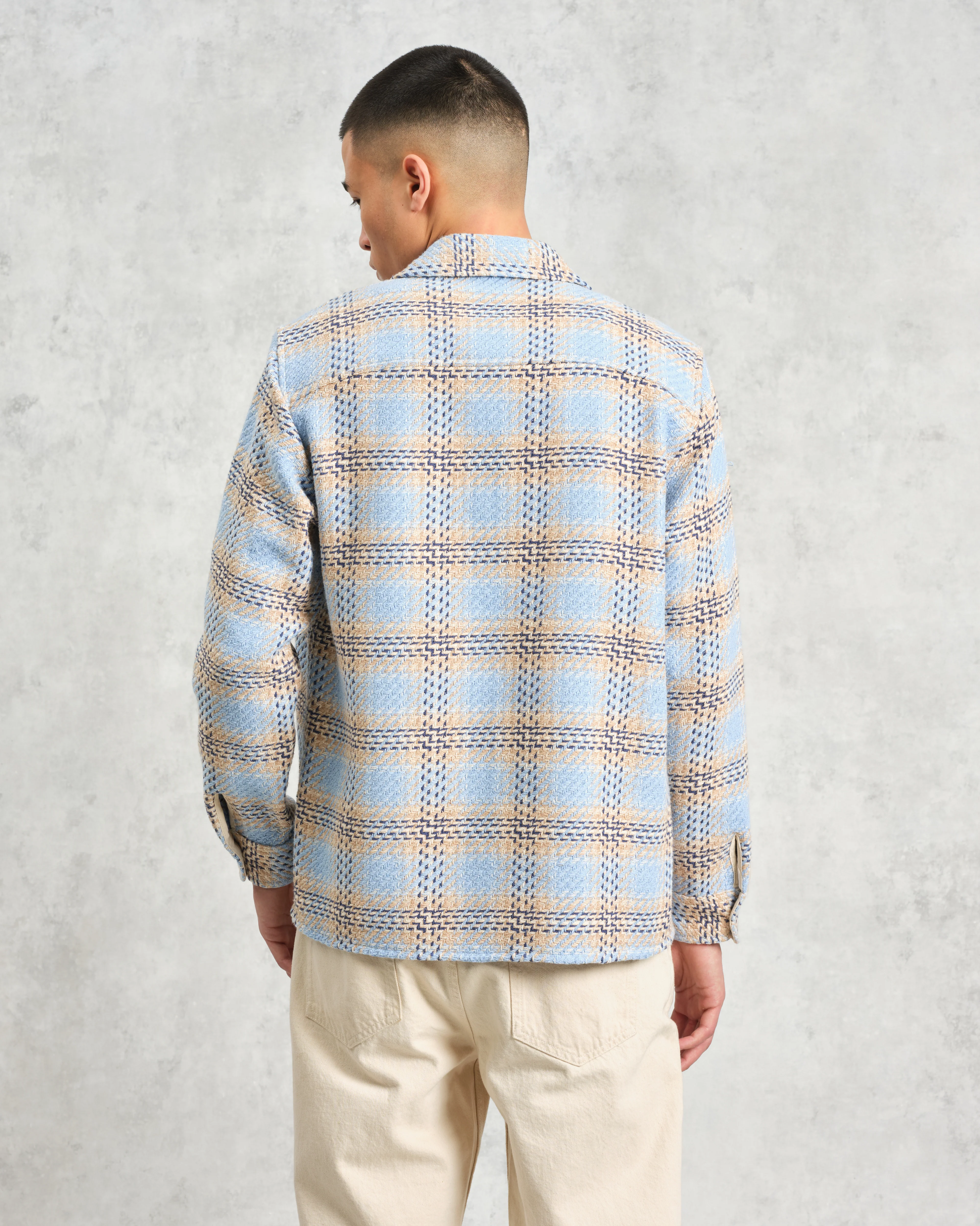 Whiting - Pale Blue Earl Check Overshirt - Image 7