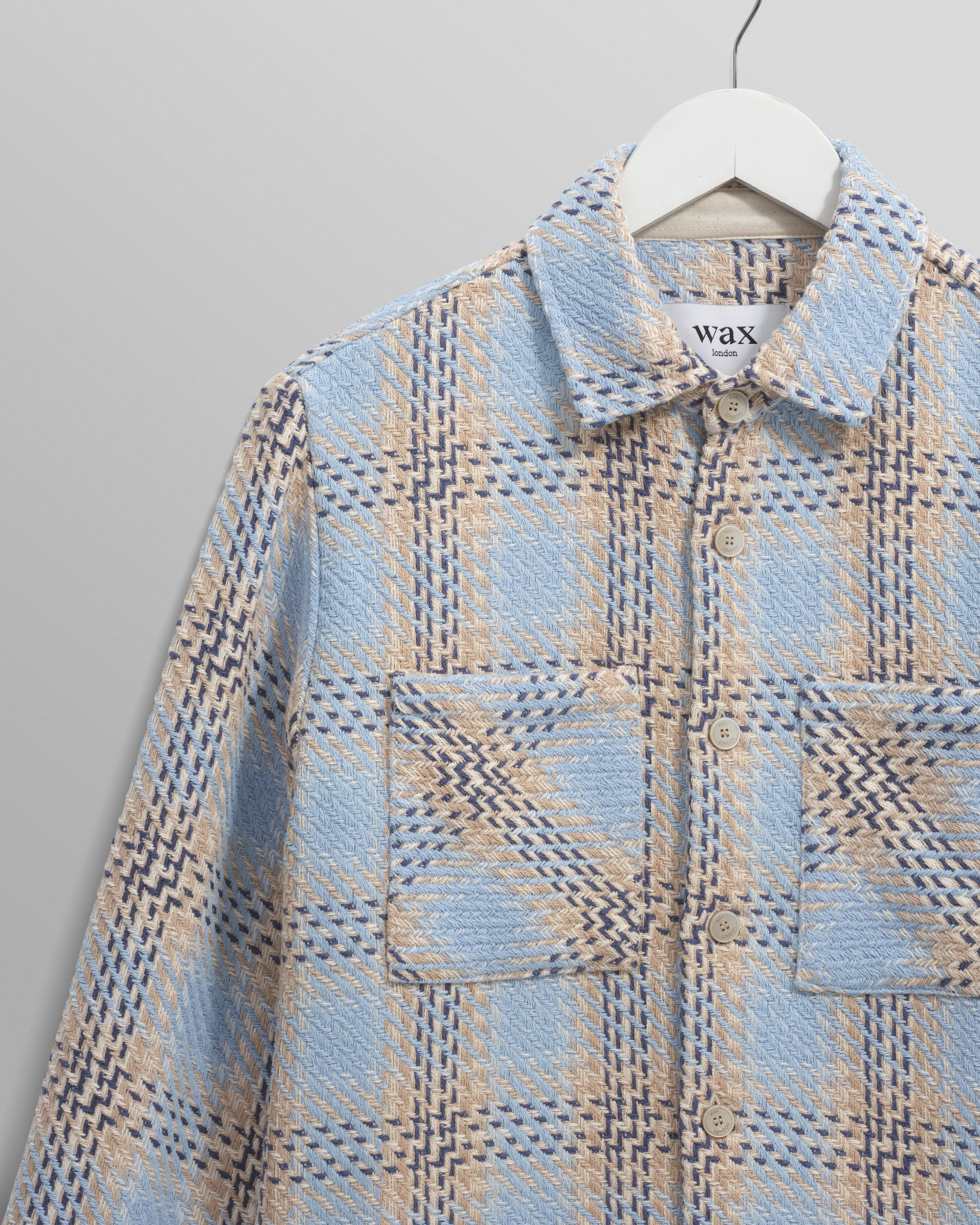Whiting - Pale Blue Earl Check Overshirt - Image 8