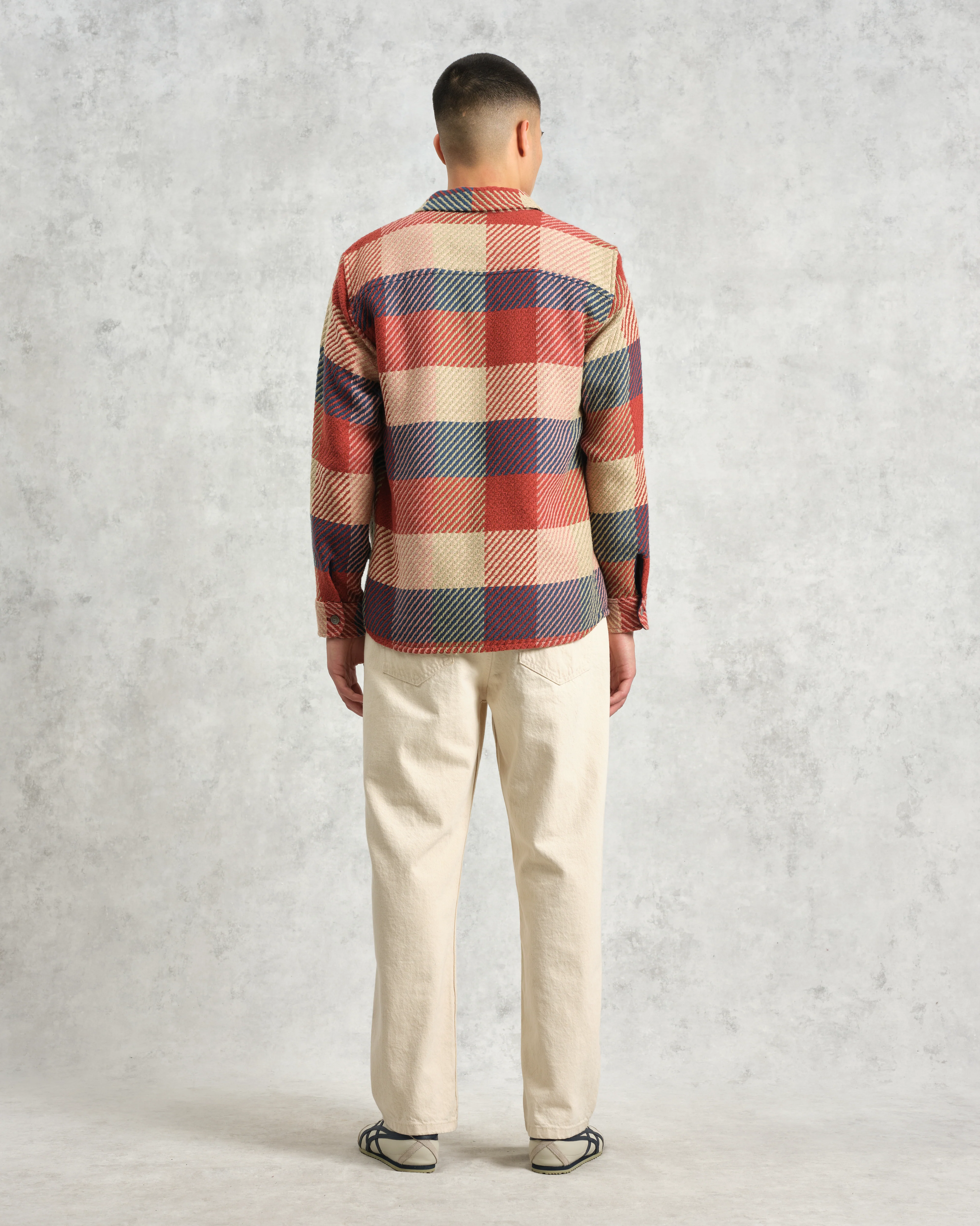 Whiting - Red And Multicolour Block Check Overshirt - Image 6